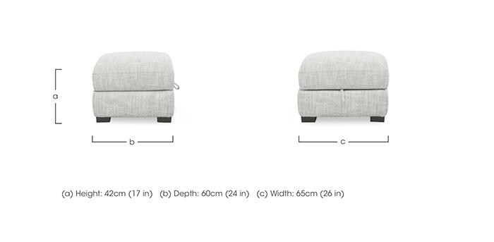Nova Fabric Storage Footstool in  on Furniture Village