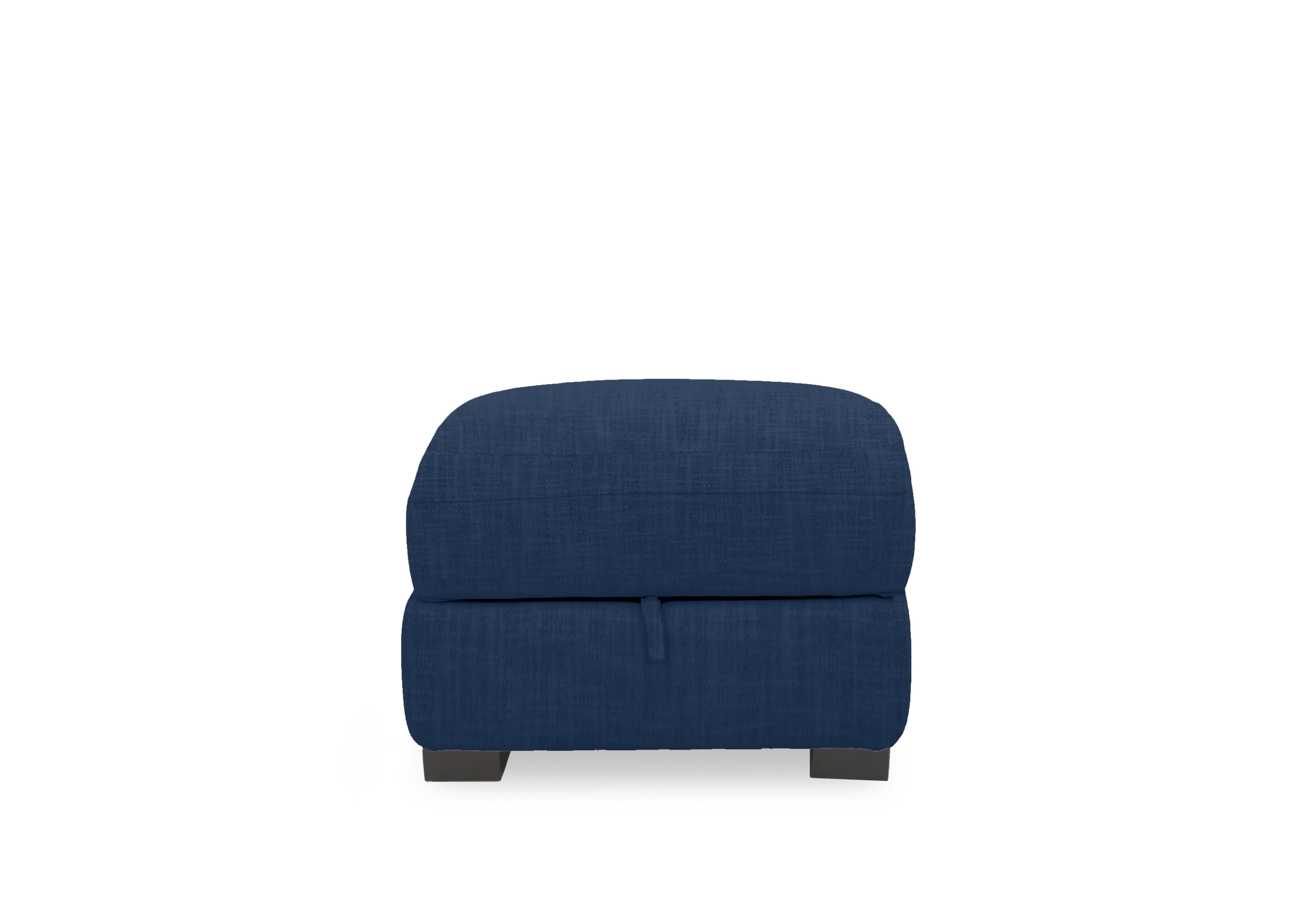 Nova Fabric Storage Footstool in Fab-Can-R330 Steel Blue on Furniture Village