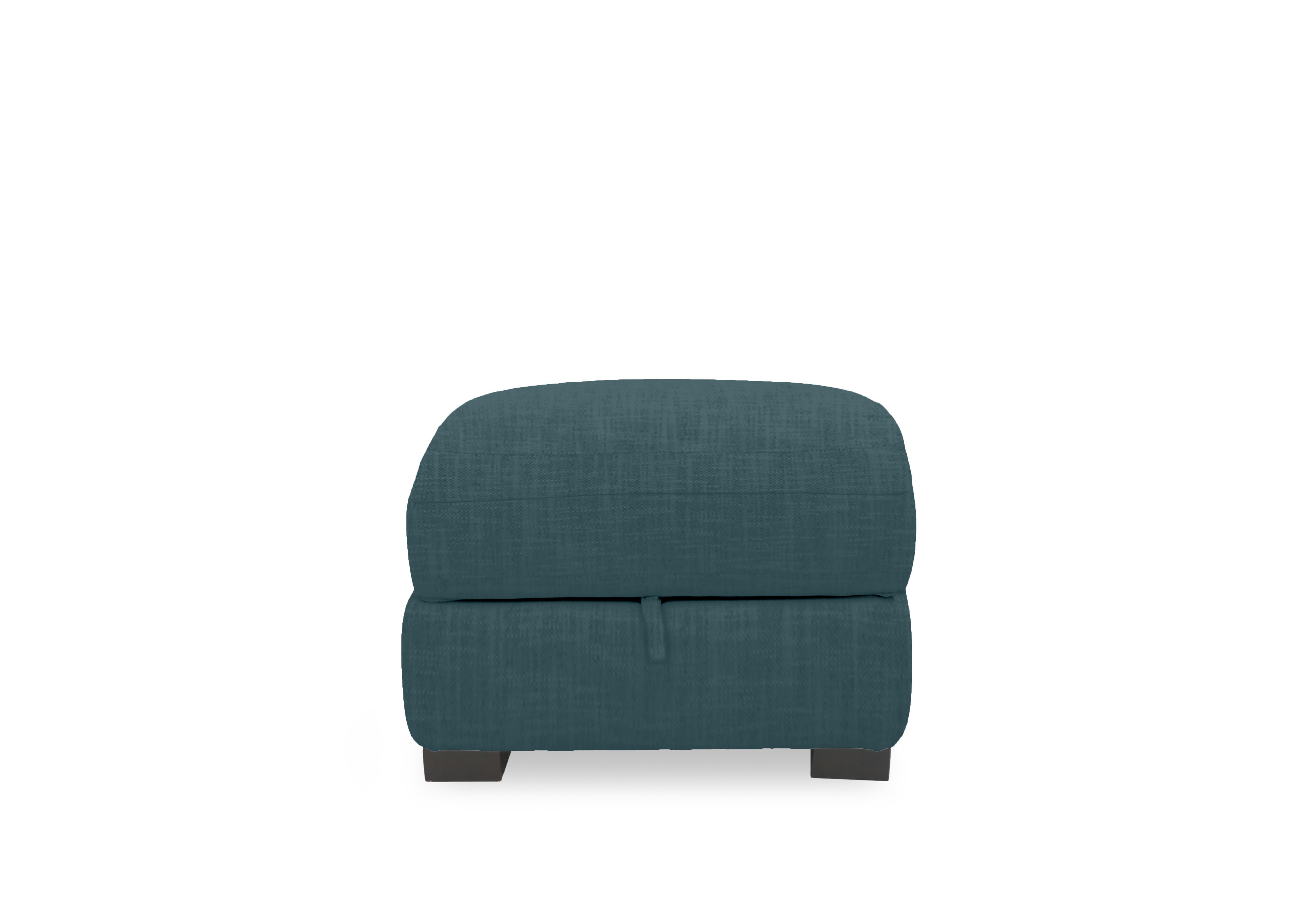 Nova Fabric Storage Footstool in Fab-Can-R340 Peacock on Furniture Village