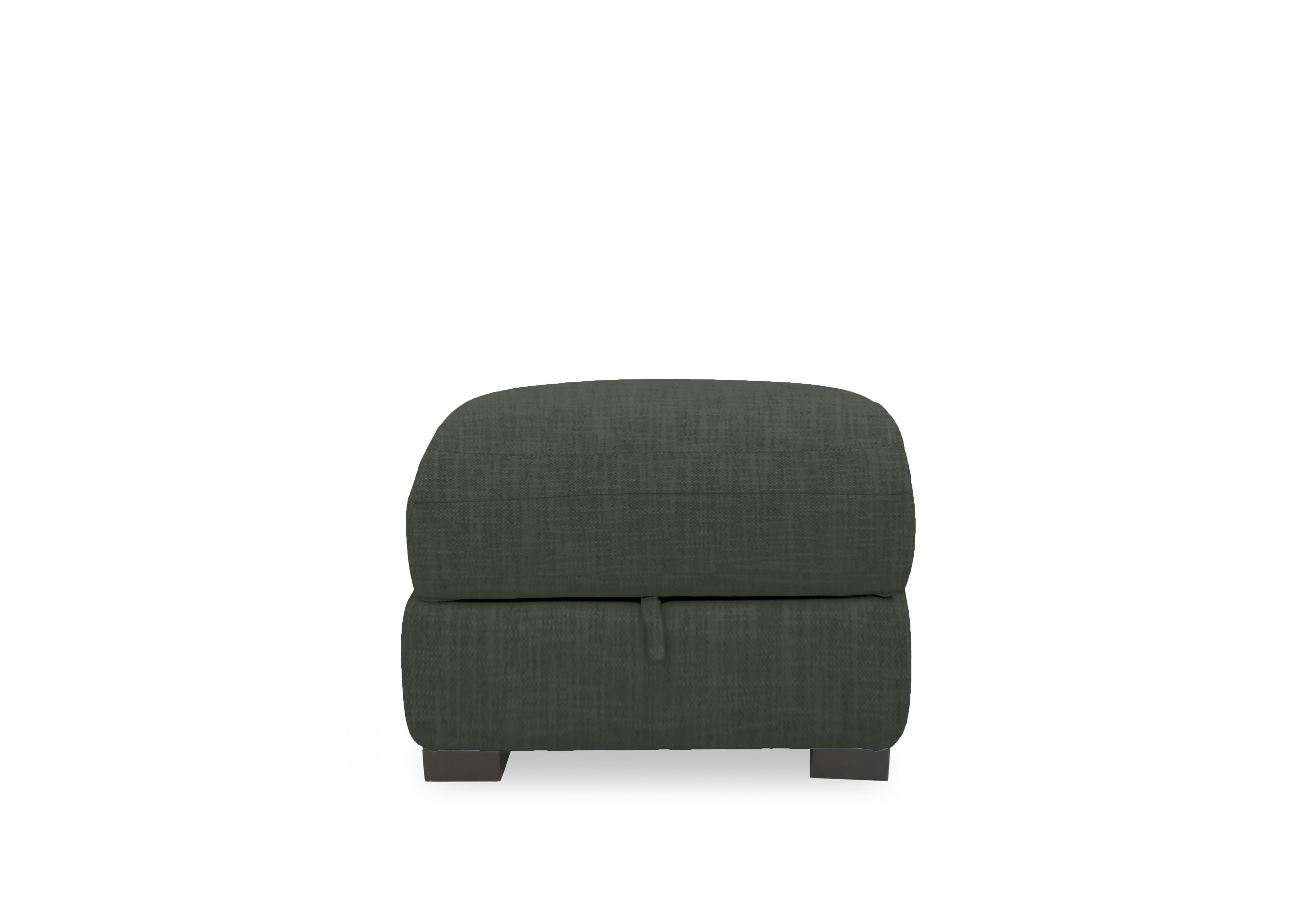 Nova Fabric Storage Footstool in Fab-Can-R352 Forest Green on Furniture Village
