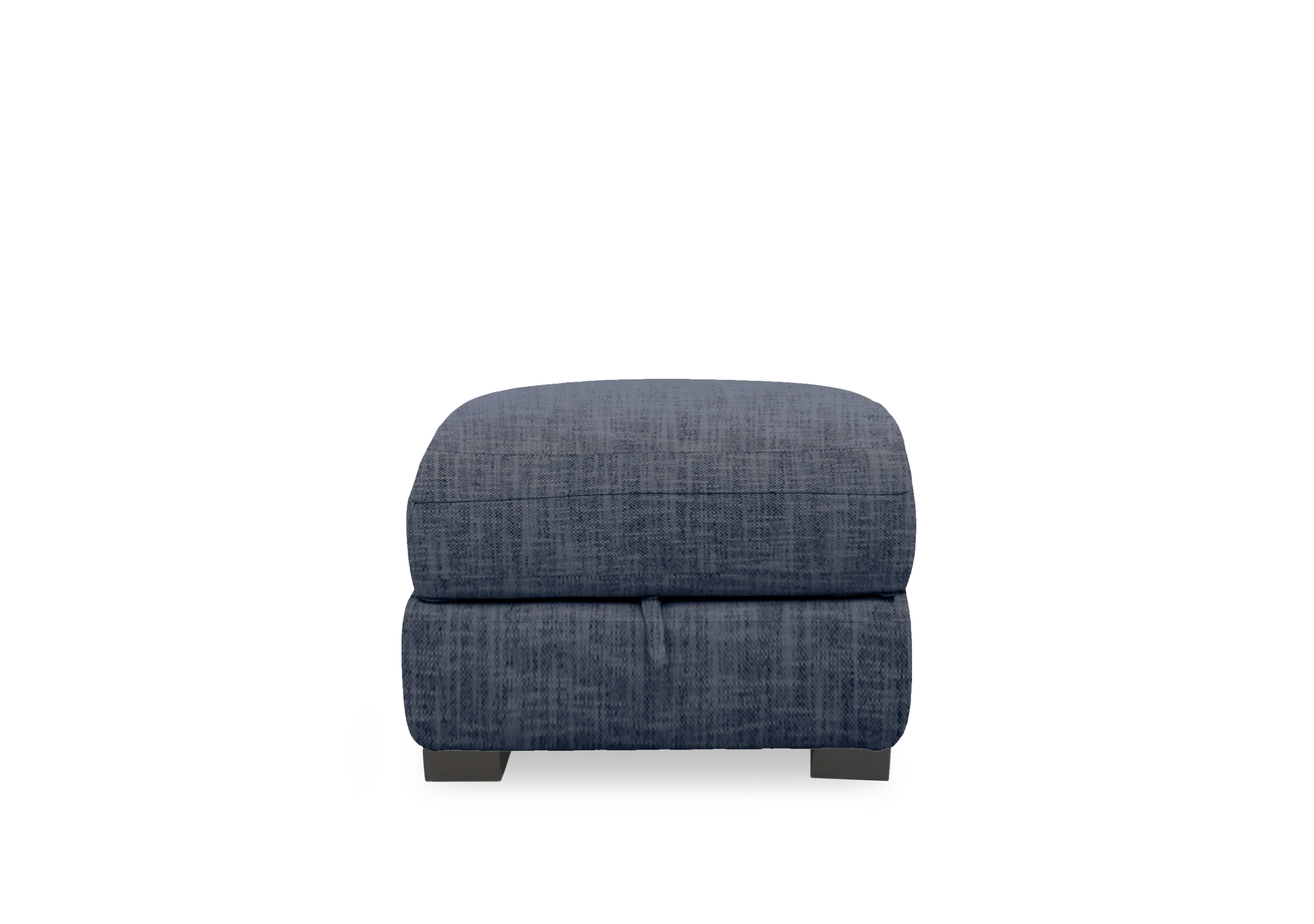 Nova Fabric Storage Footstool in Fab-Mga-R10 Dark Denim on Furniture Village