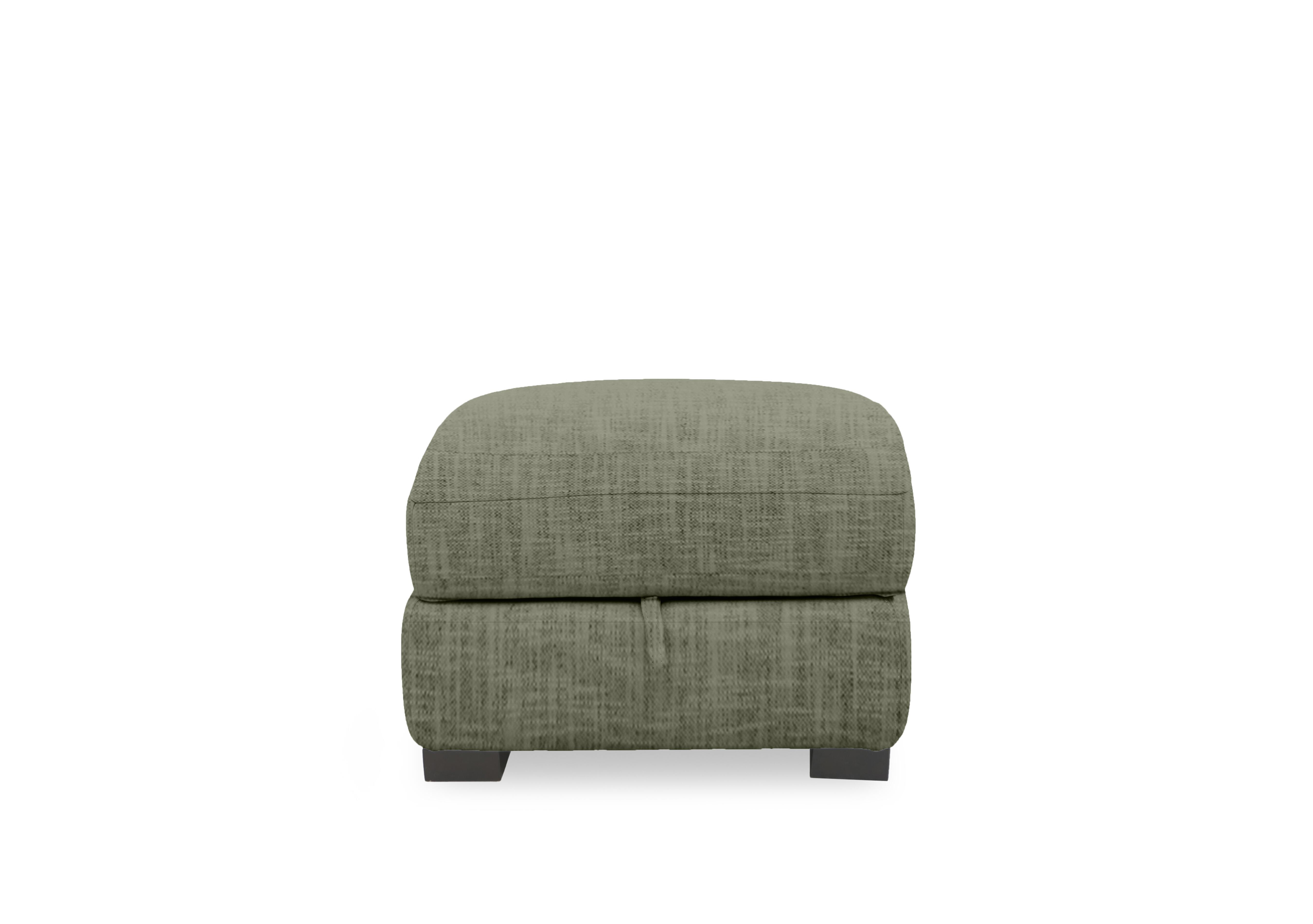 Nova Fabric Storage Footstool in Fab-Mga-R11 Olive Green on Furniture Village