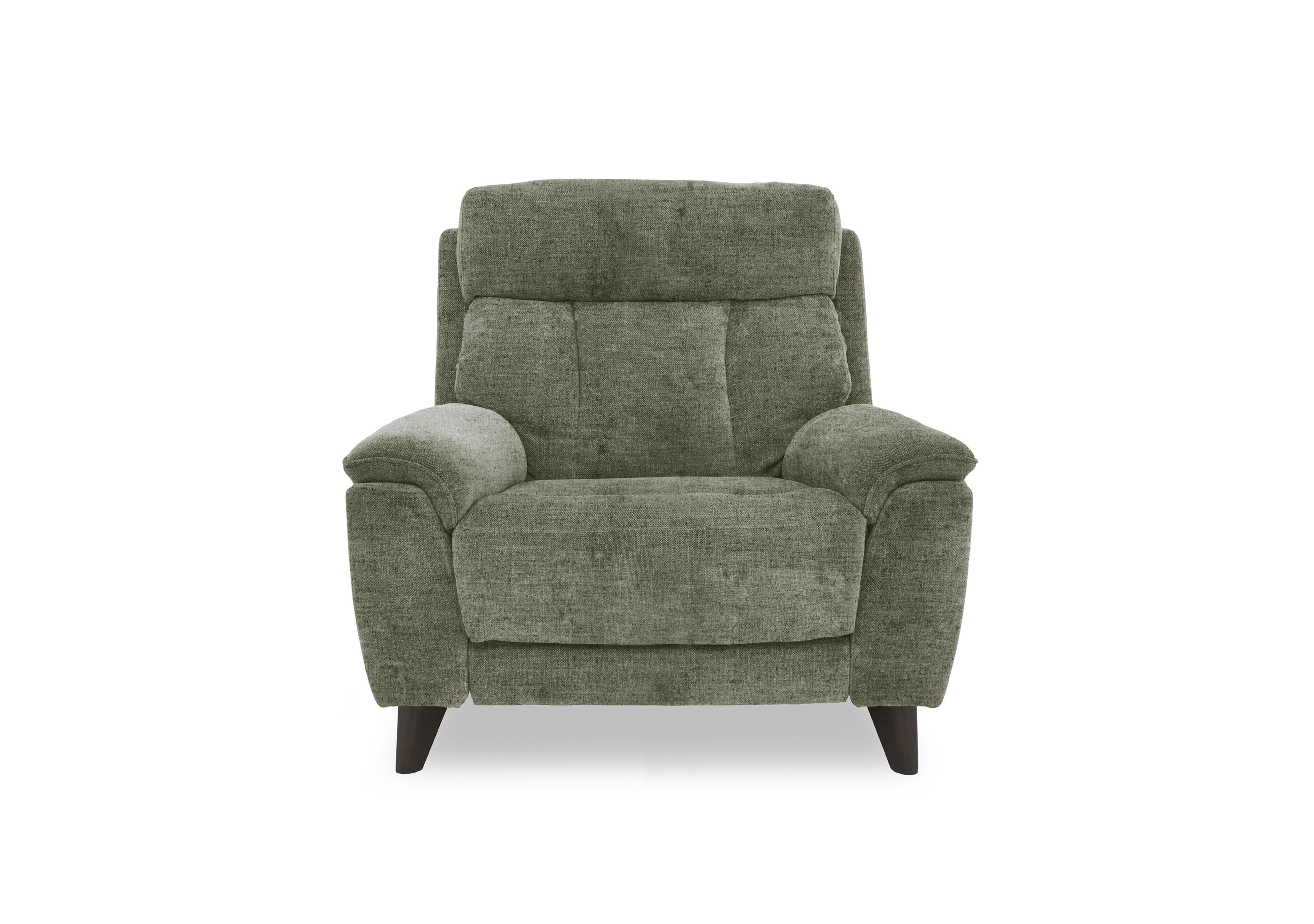 Dreamer Fabric Power Recliner Chair with Power Headrest in Fab-Mga-R11 Olive Green on Furniture Village