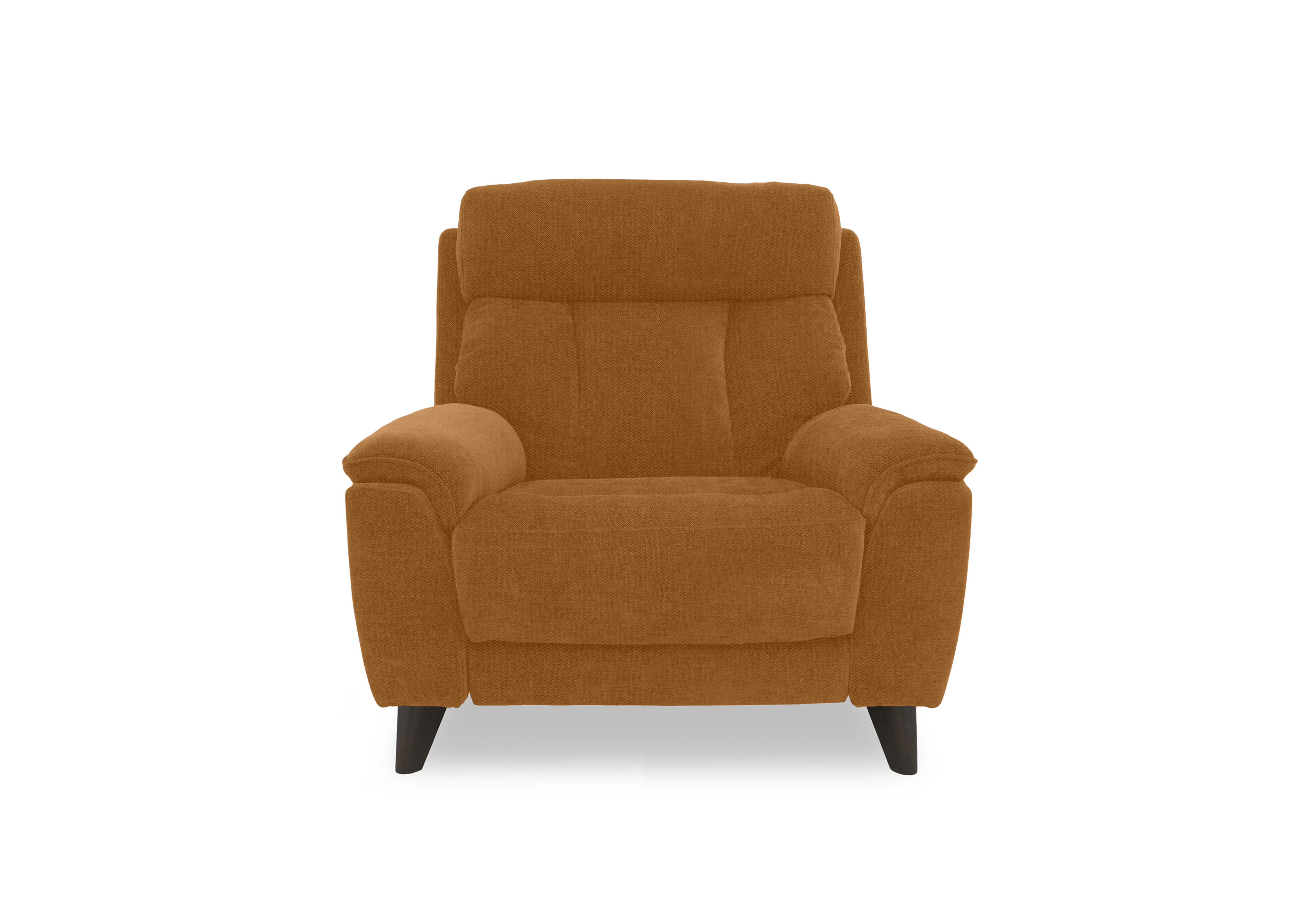 Dreamer Fabric Power Recliner Chair with Power Headrest in Fab-Ndo-R16 Bumblebee Yellow on Furniture Village