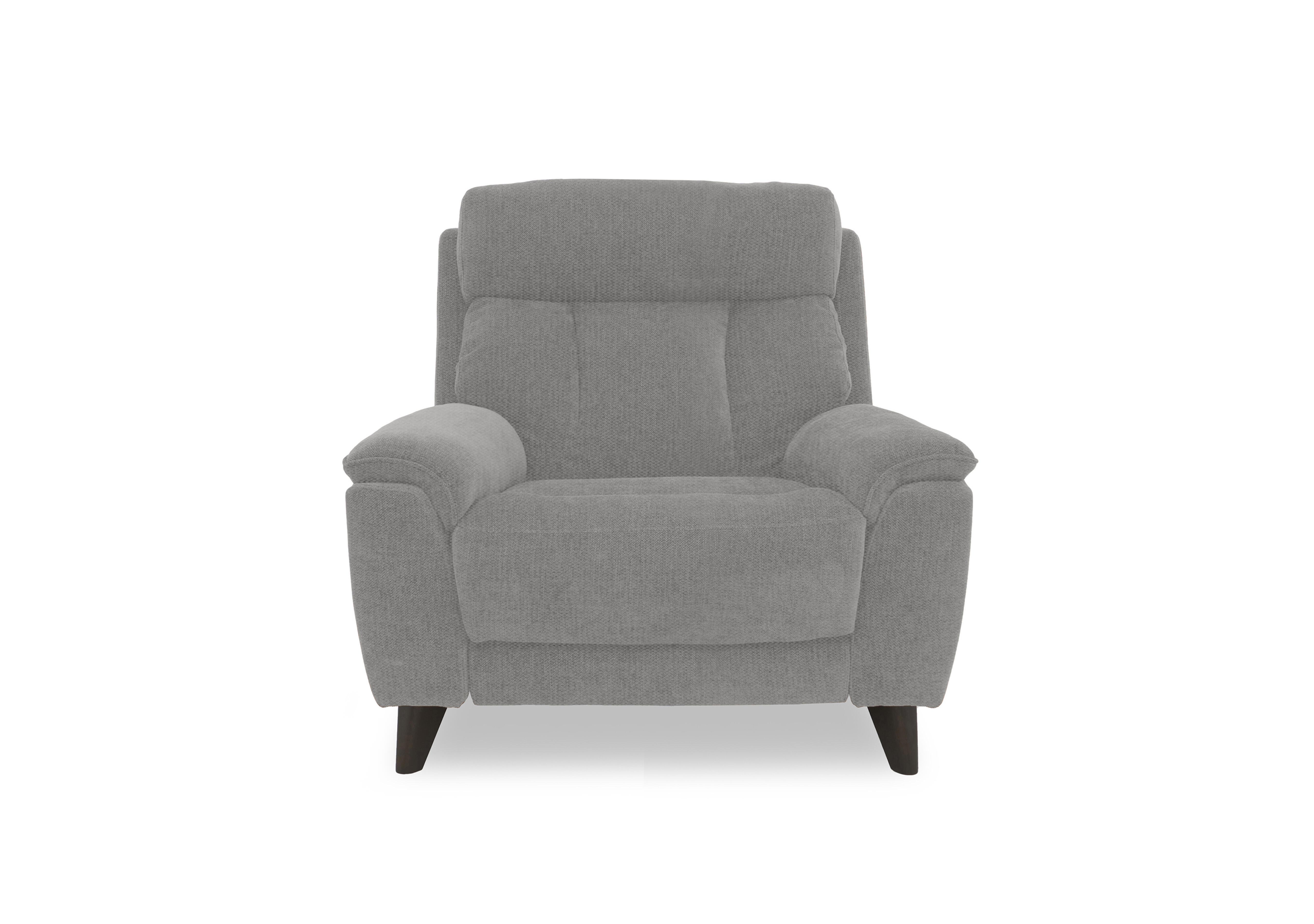 Dreamer Fabric Power Recliner Chair with Power Headrest in Fab-Ndo-R19 Silver Grey on Furniture Village