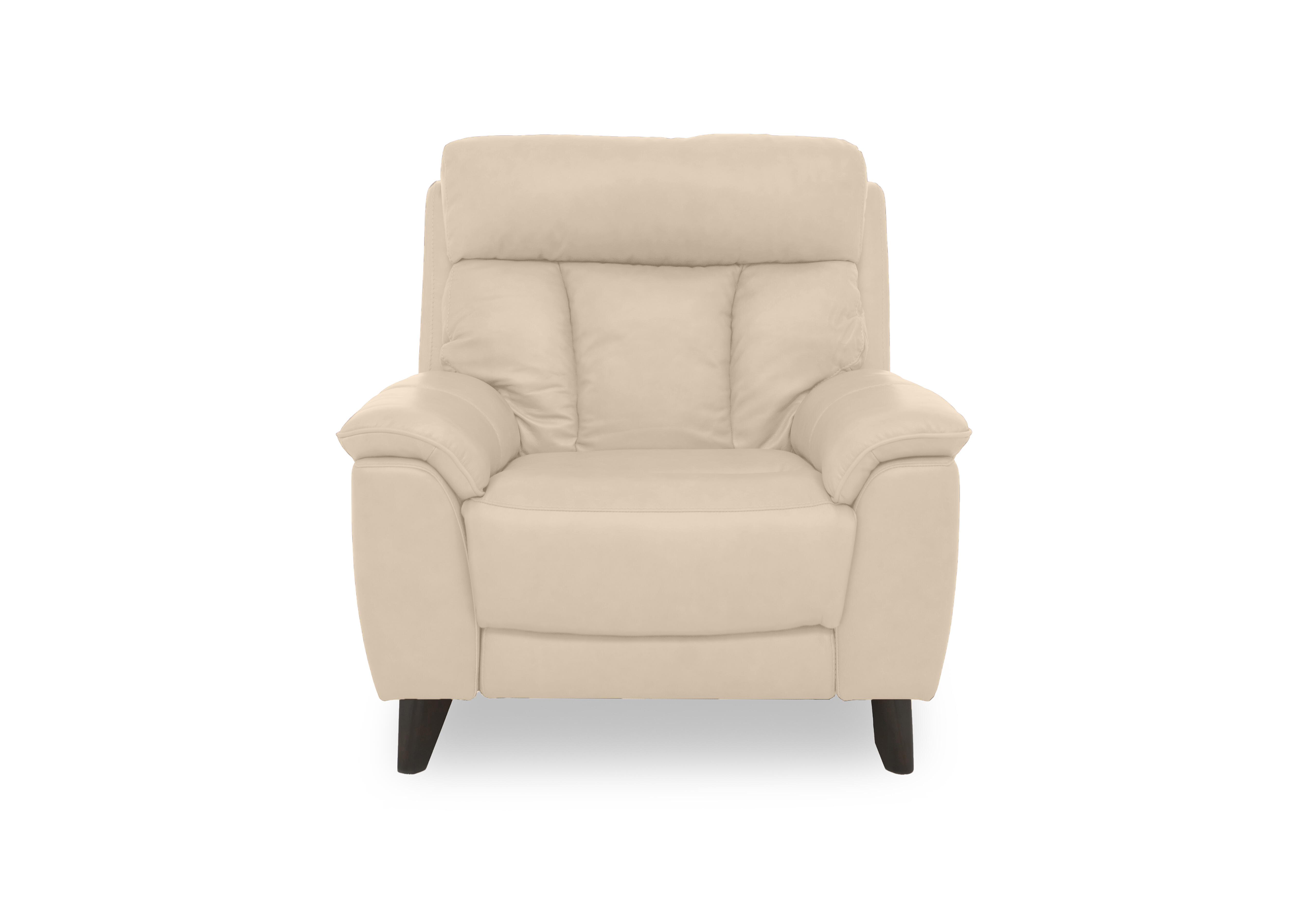 Dreamer Leather Power Recliner Chair with Power Headrest in Nc-862c Bisque on Furniture Village
