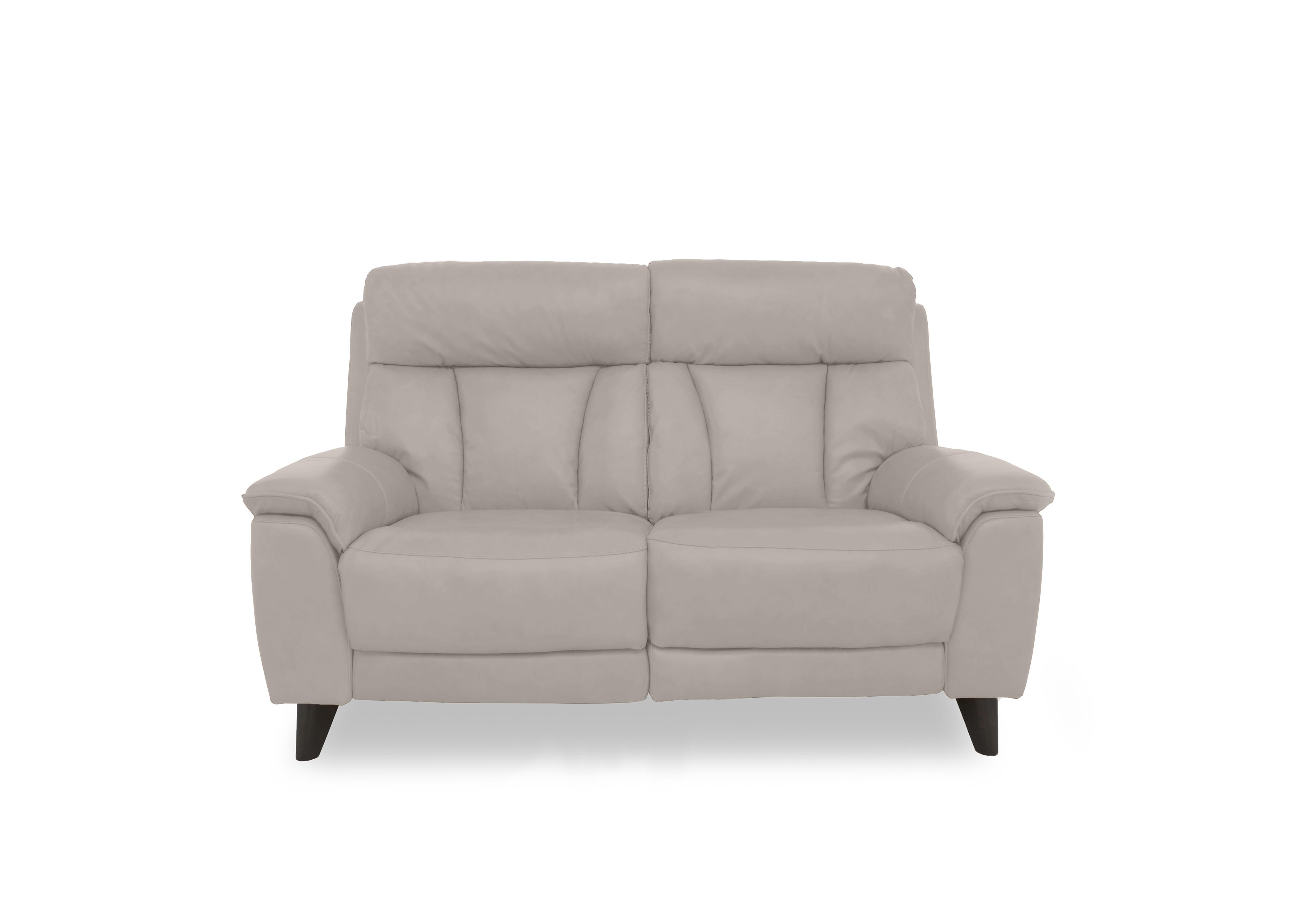 Dreamer 2 Seater Leather Sofa in Bv-946b Silver Grey on Furniture Village