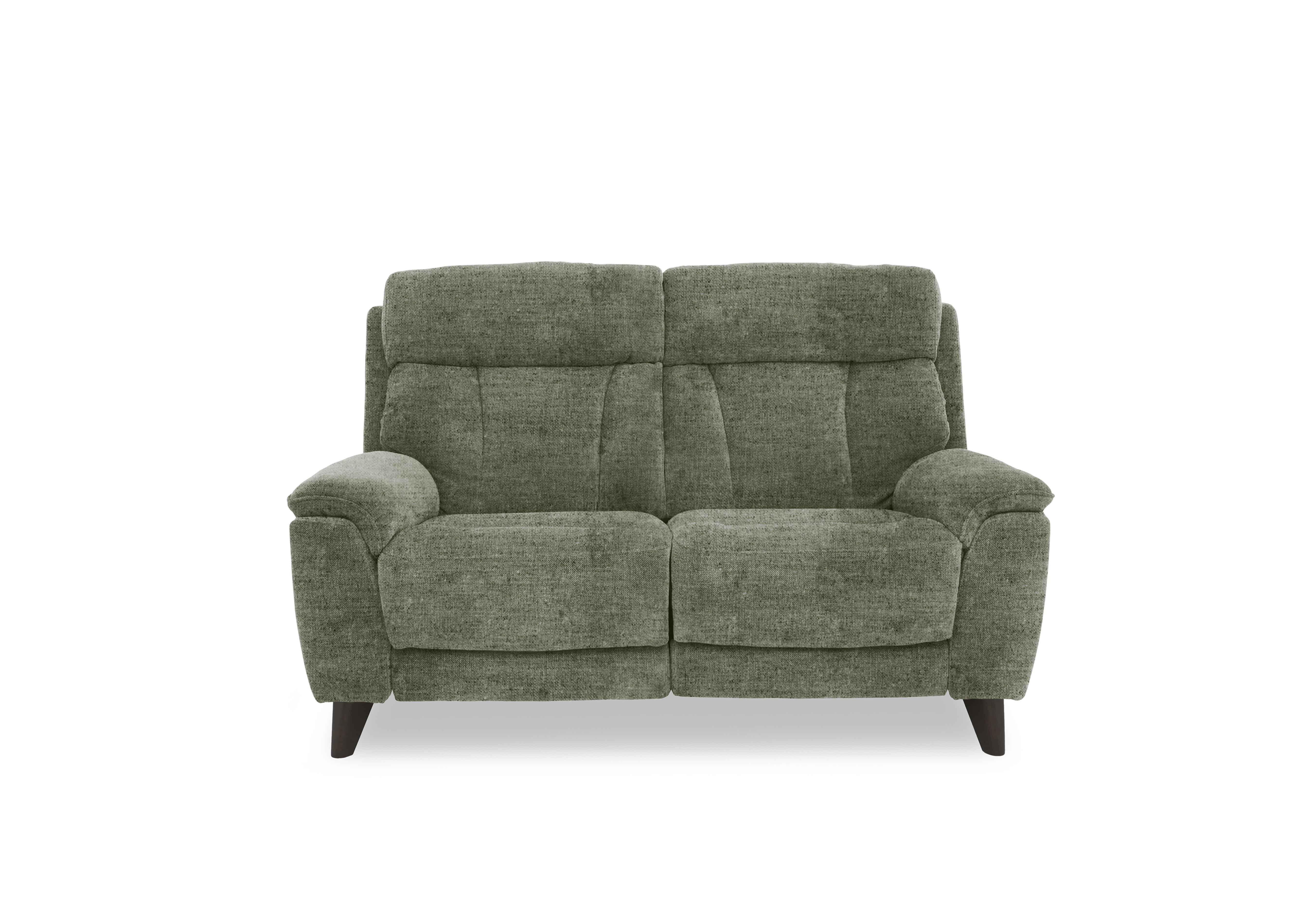 Dreamer Fabric 2 Seater Power Recliner Sofa with Power Headrests in Fab-Mga-R11 Olive Green on Furniture Village