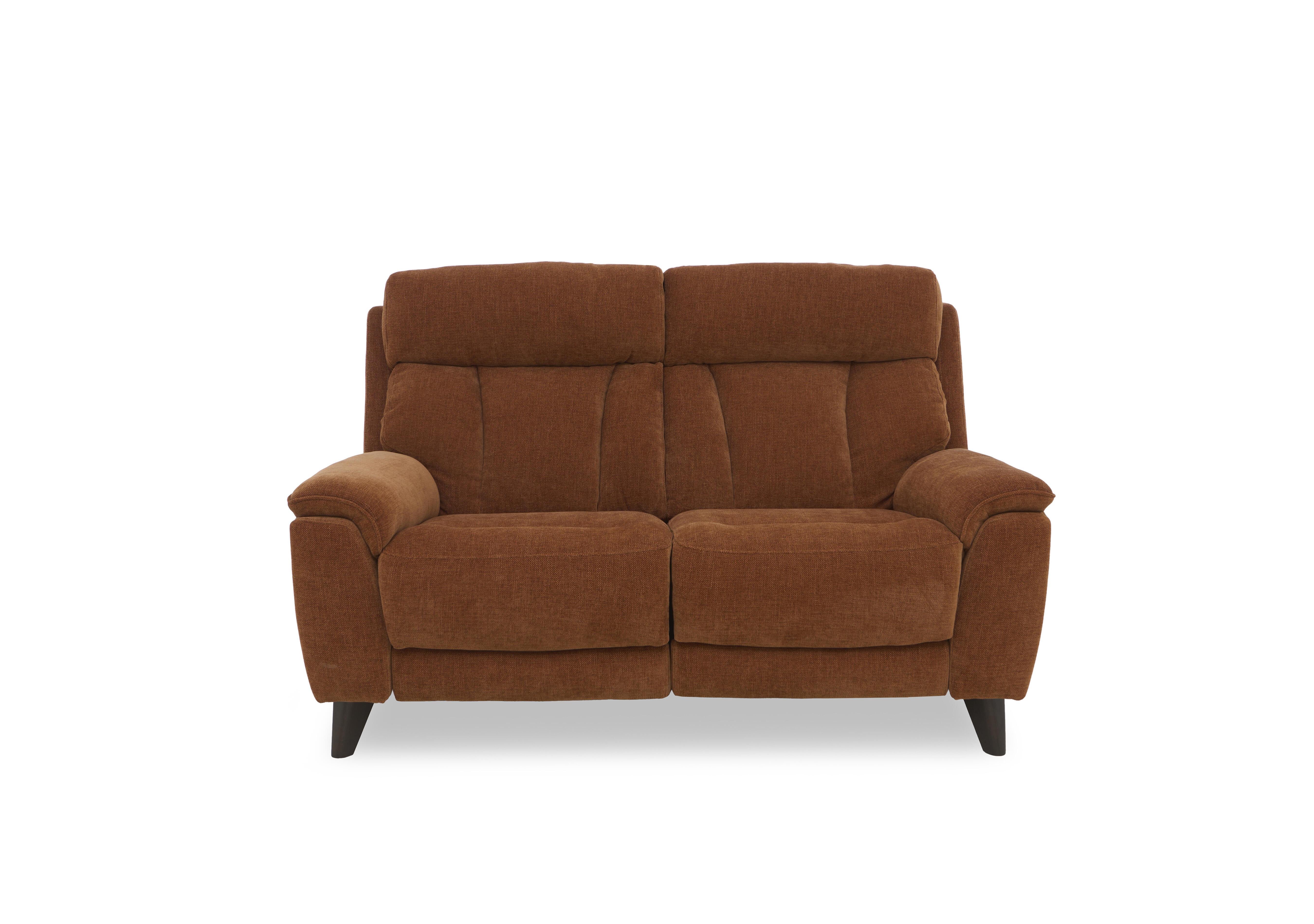 Dreamer Fabric 2 Seater Power Recliner Sofa with Power Headrests in Fab-Ndo-R22 Caramel on Furniture Village