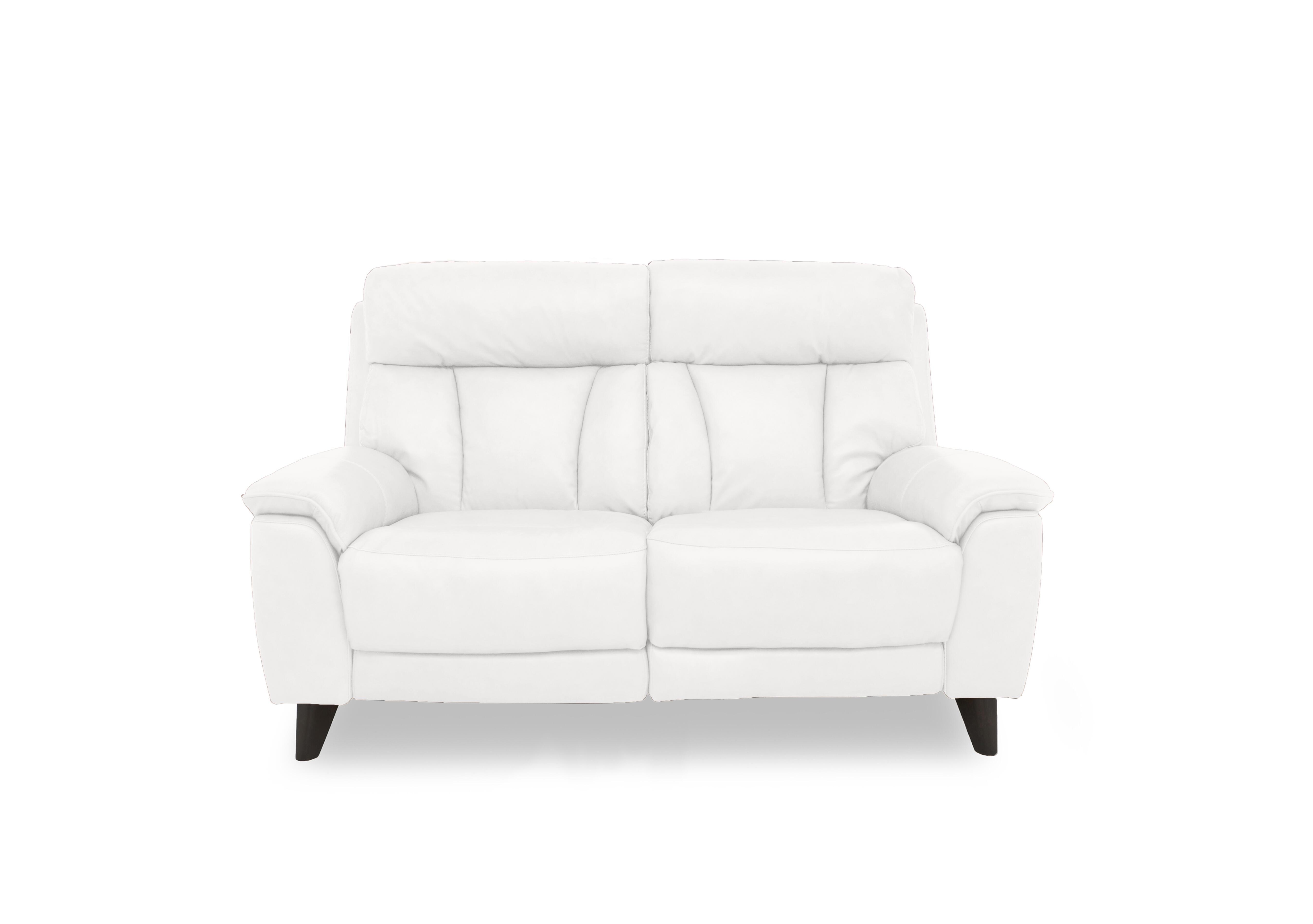 Dreamer Leather 2 Seater Power Recliner Sofa with Power Headrests in Bv-744d Star White on Furniture Village