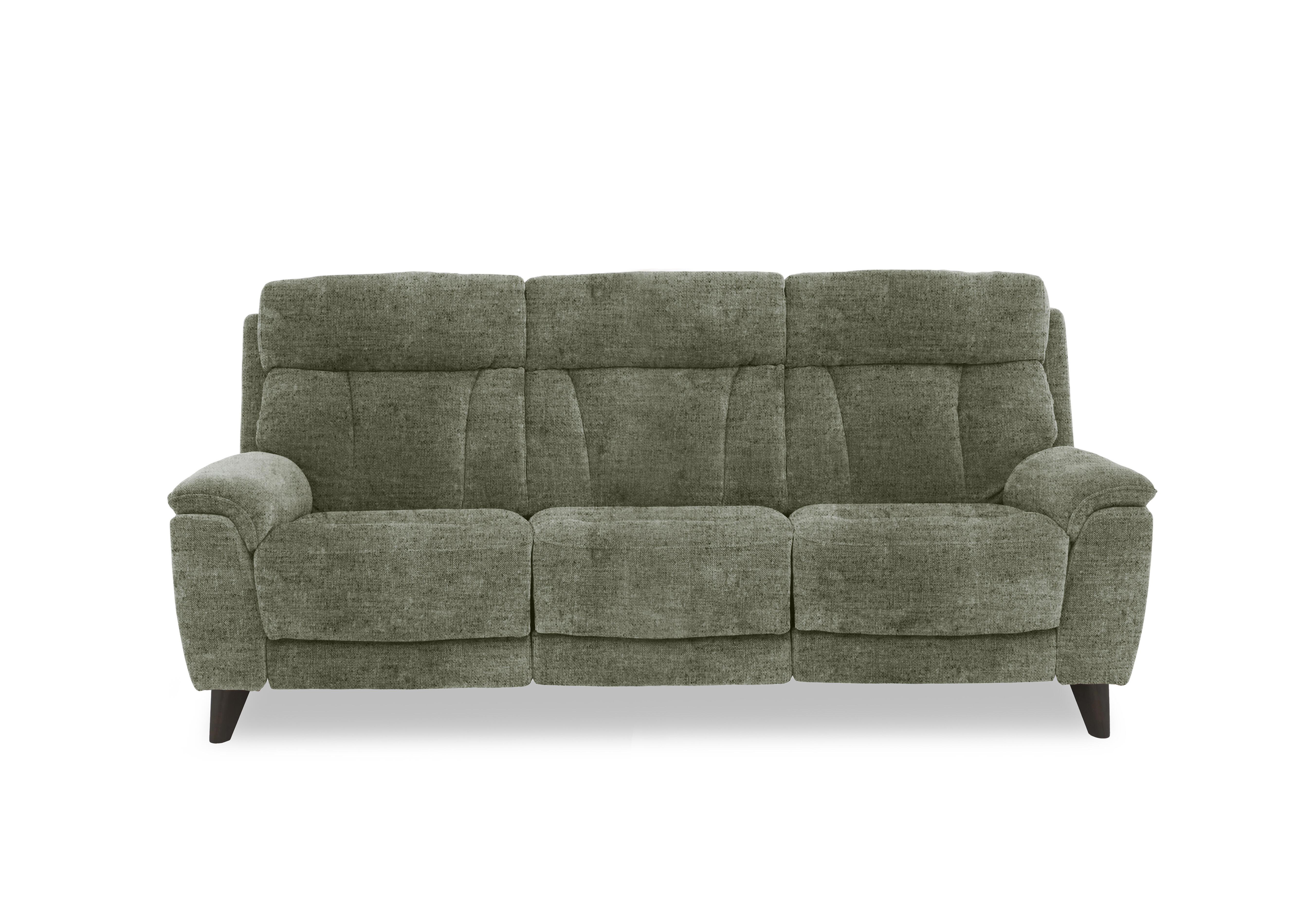 Dreamer Fabric 3 Seater Power Recliner Sofa in Fab-Mga-R11 Olive Green on Furniture Village