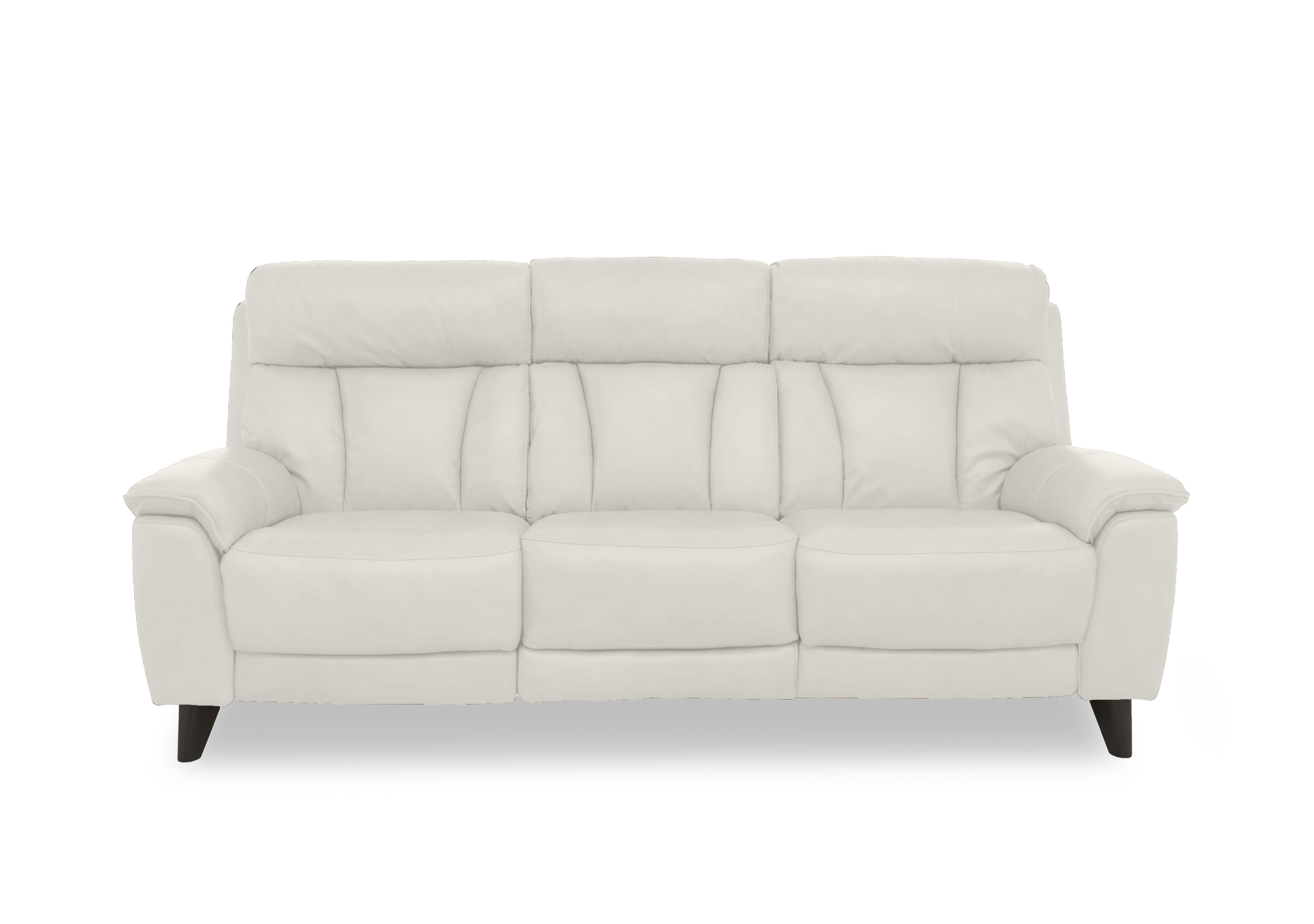 Dreamer Leather 3 Seater Power Recliner Sofa in Nc-156e Frost on Furniture Village