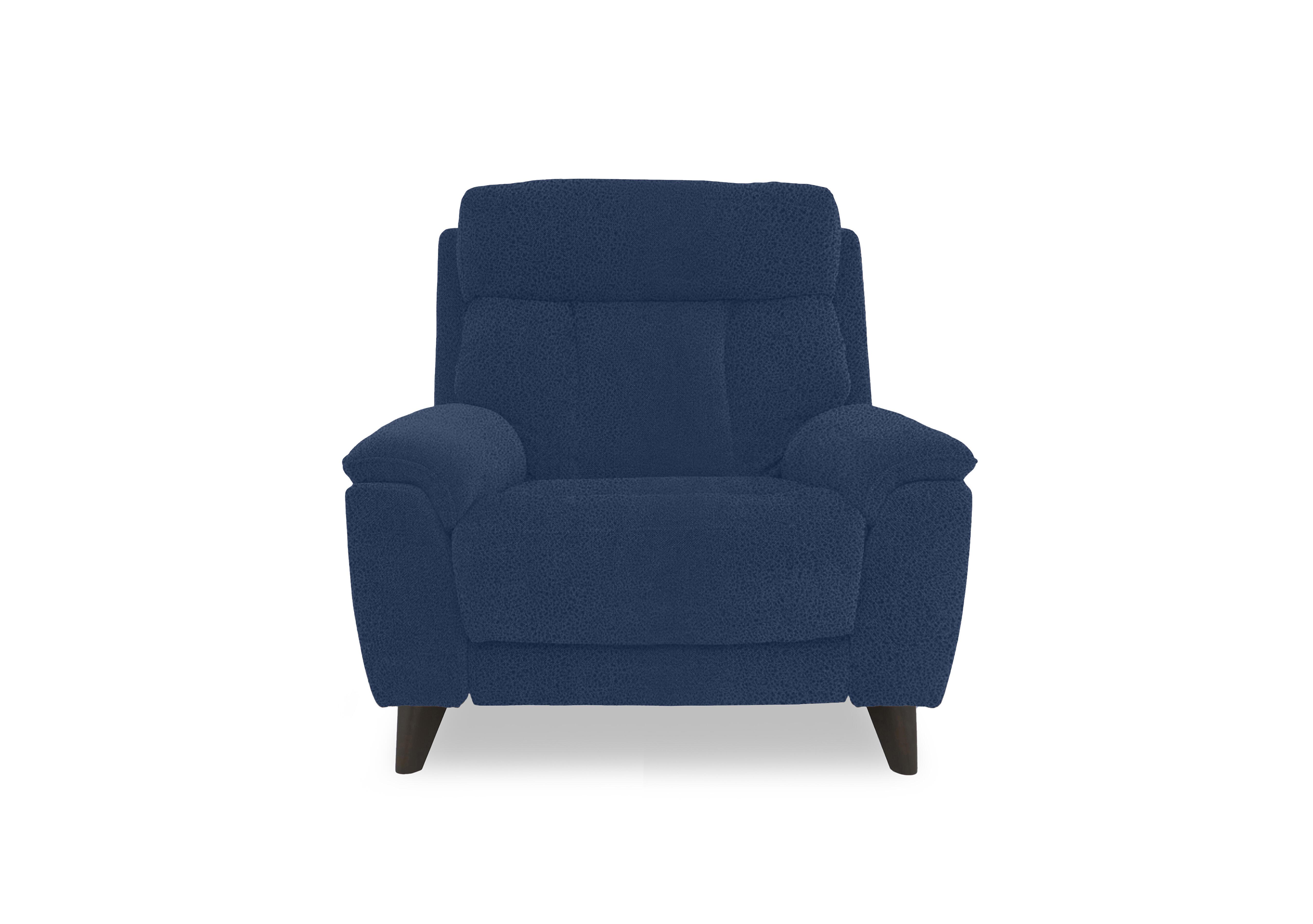 Dreamer Fabric Power Recliner Chair in Bfa-Blj-R10 Blue on Furniture Village