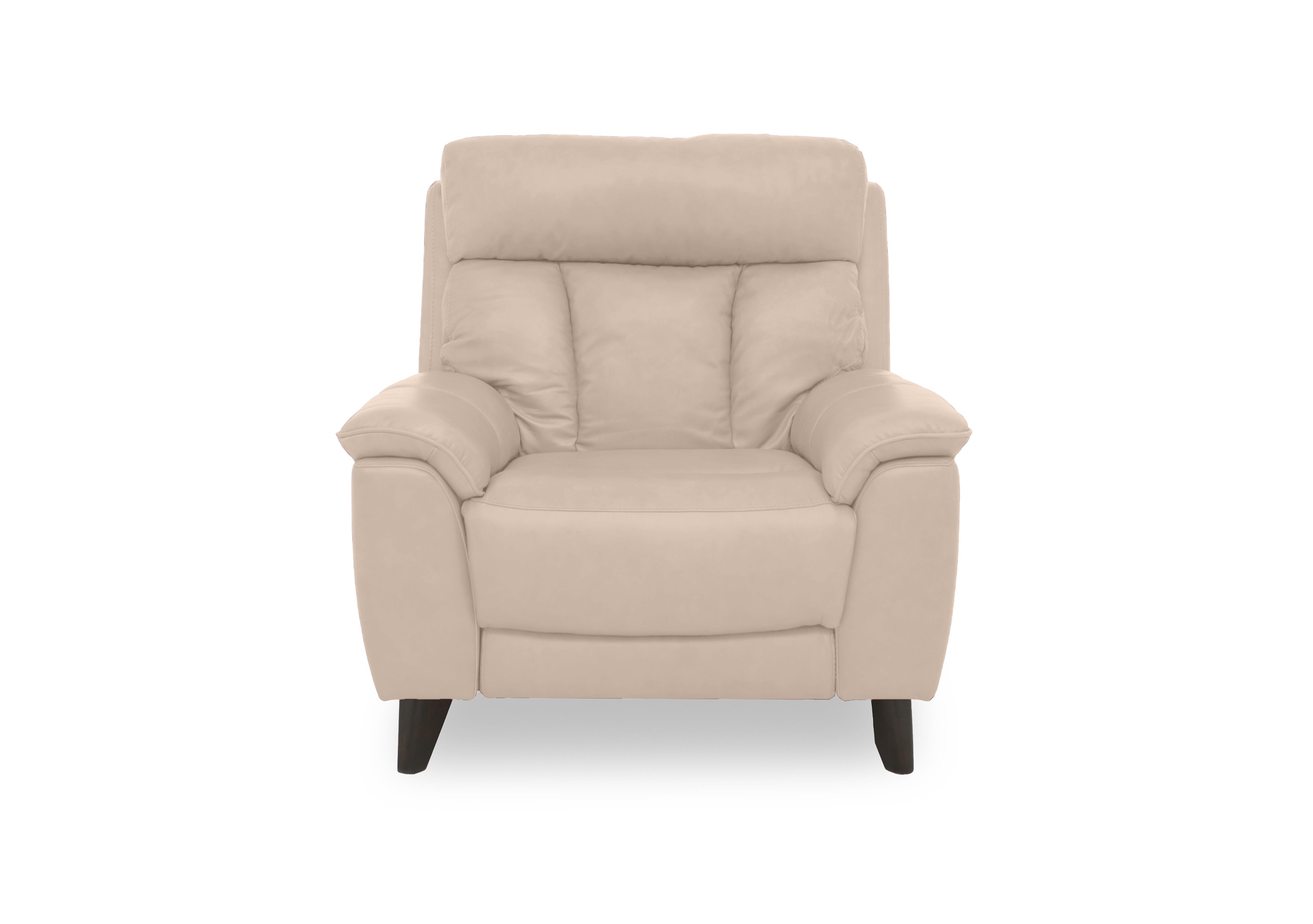 Dreamer Leather Power Recliner Chair in Bv-039c Pebble on Furniture Village