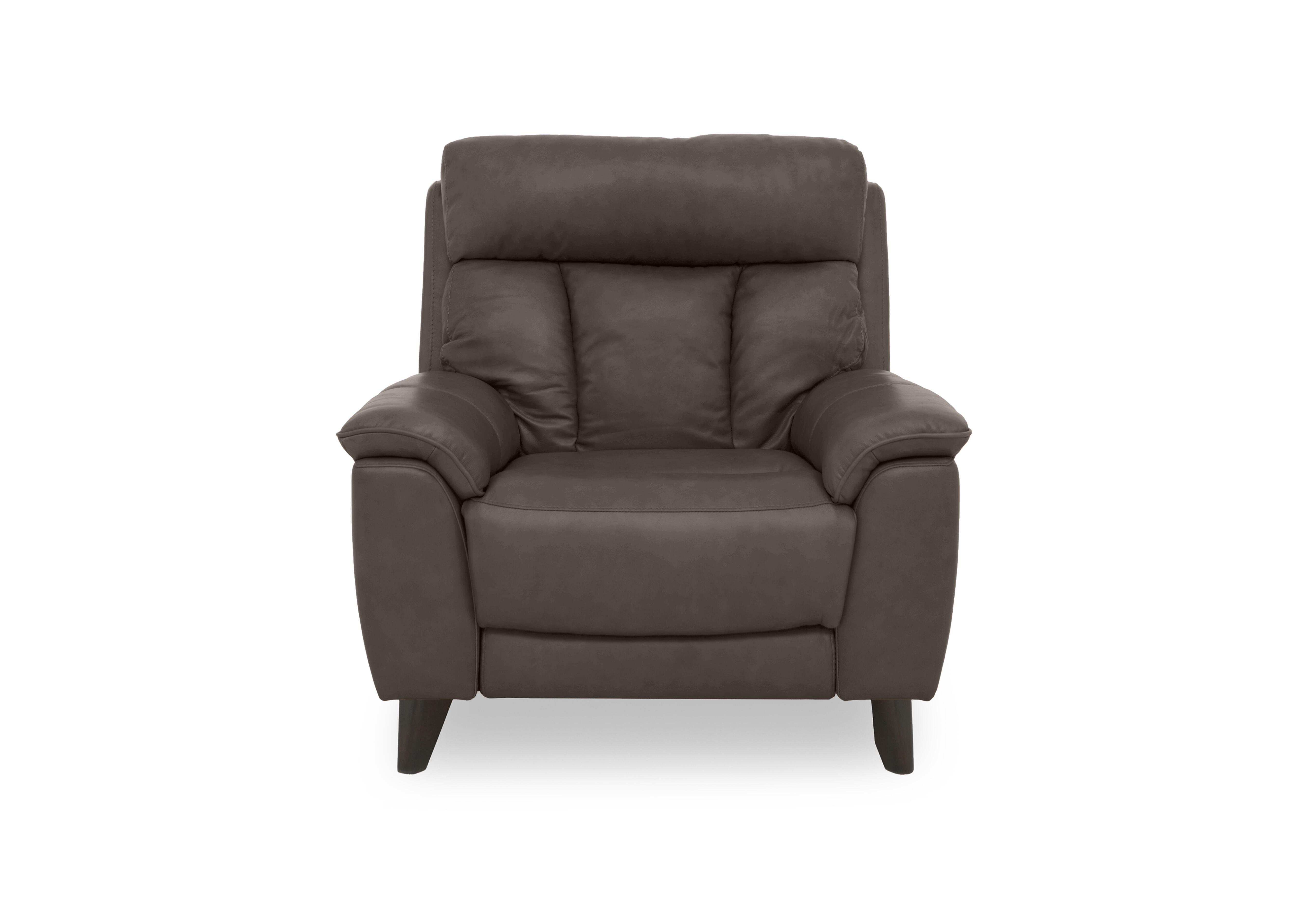 Dreamer Leather Armchair in Bv-1748 Dark Chocolate on Furniture Village