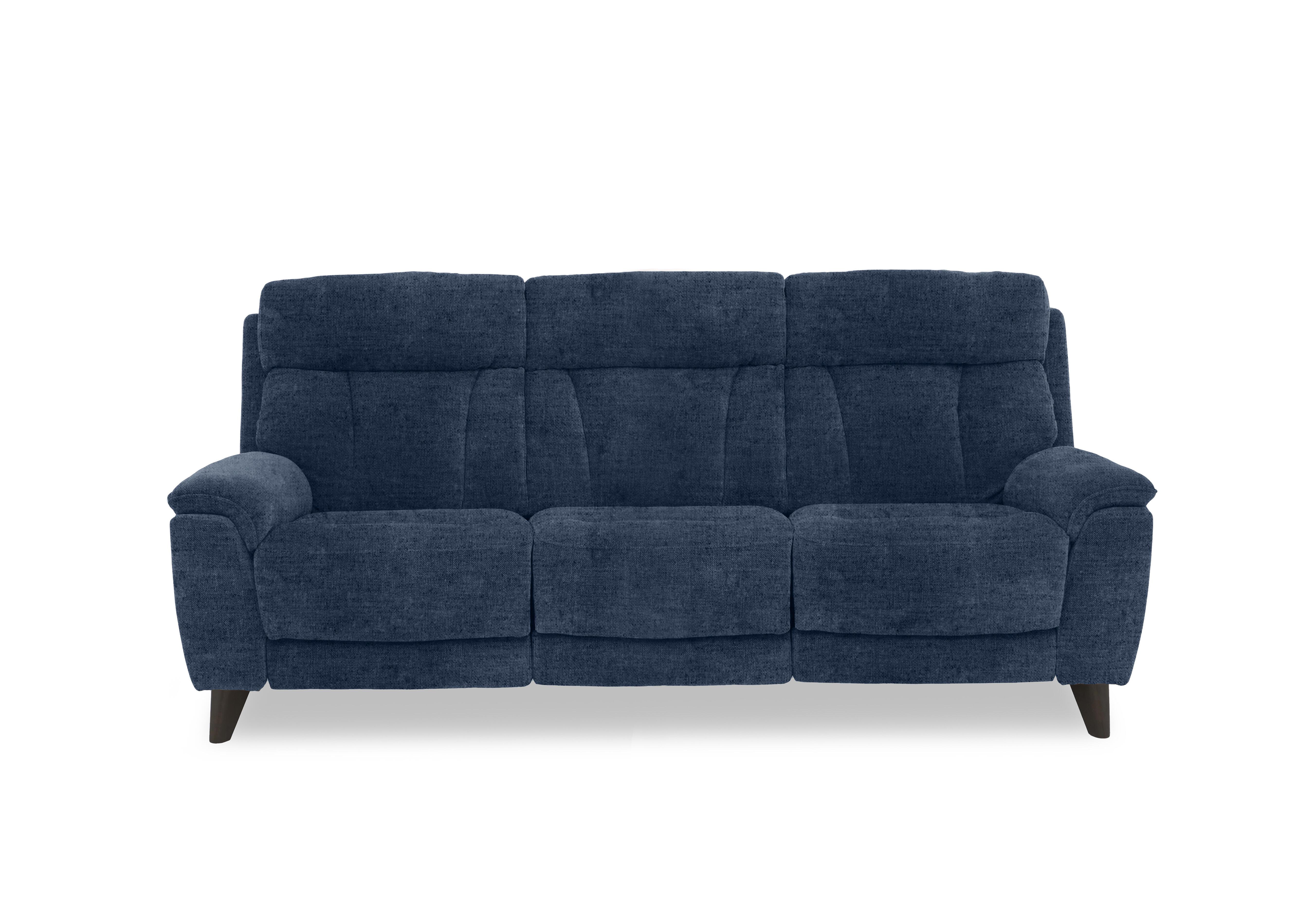 Dreamer Fabric 3 Seater Power Recliner Sofa with Power Headrests in Fab-Mga-R10 Dark Denim on Furniture Village