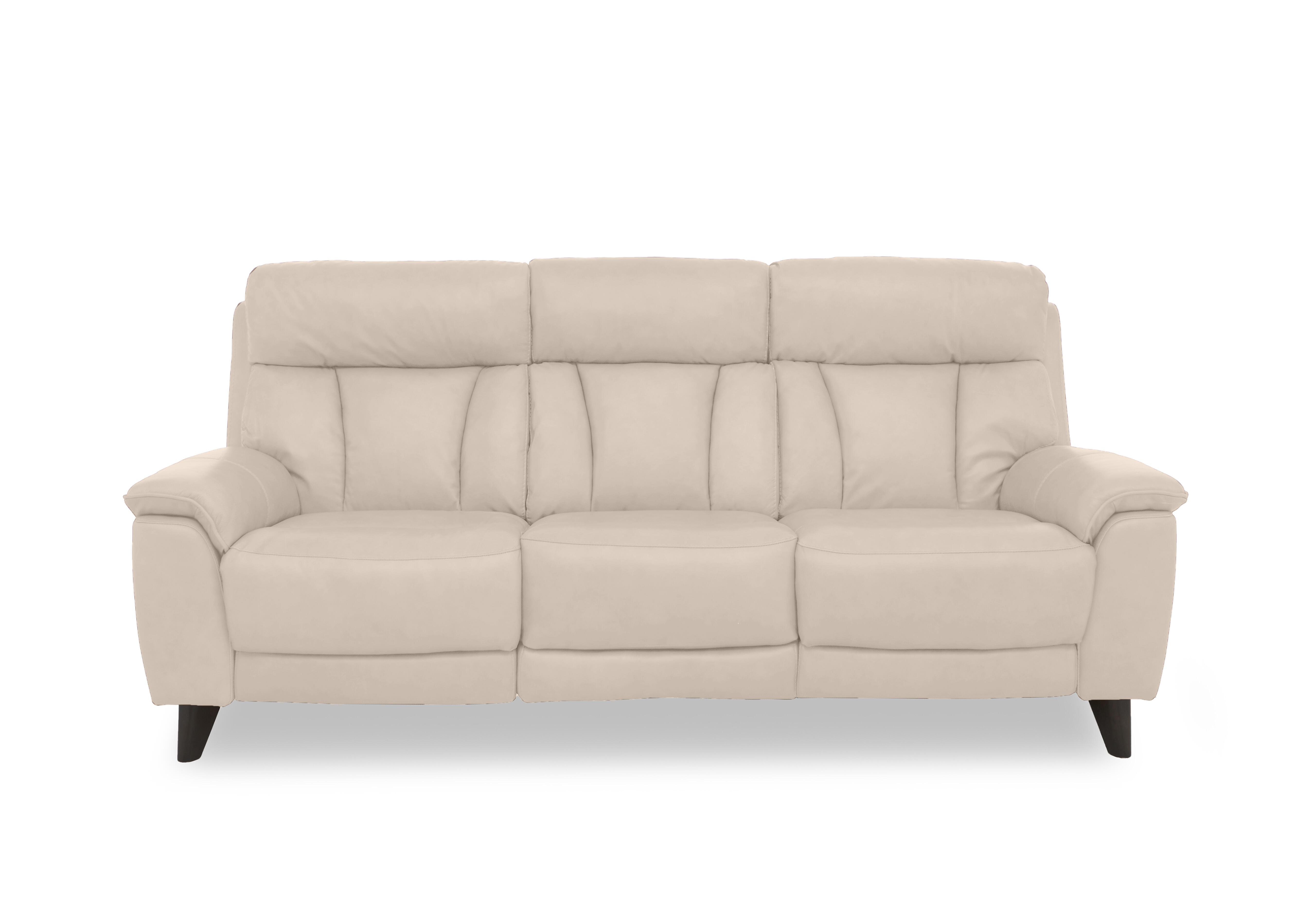 Dreamer Leather 3 Seater Power Recliner Sofa with Power Headrests in Bv-041e Dapple Grey on Furniture Village