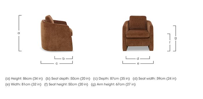 Designed by You Boxy Arm Accent Chair in  on Furniture Village