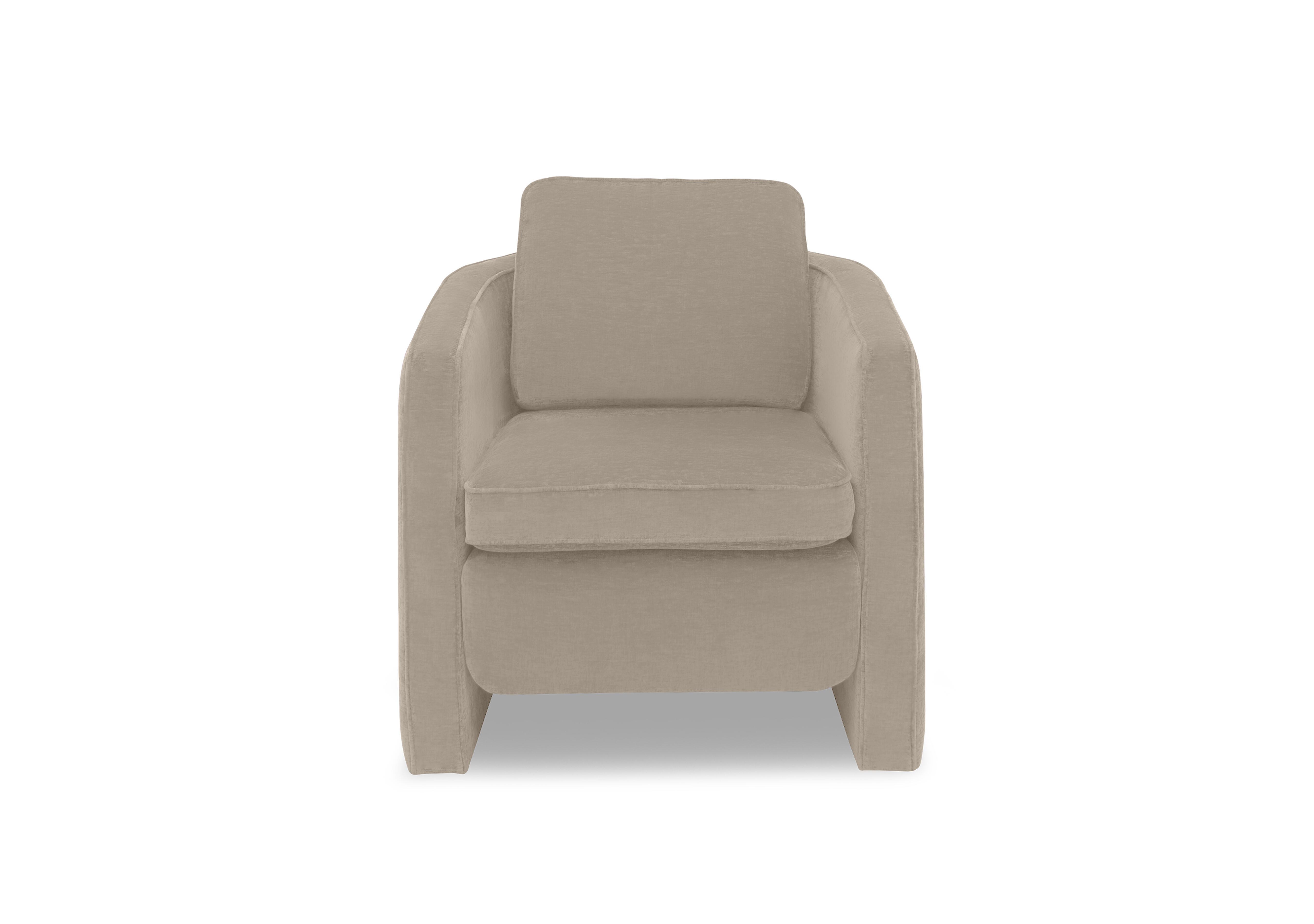 Designed by You Boxy Arm Accent Chair in Ansel Bamboo on Furniture Village
