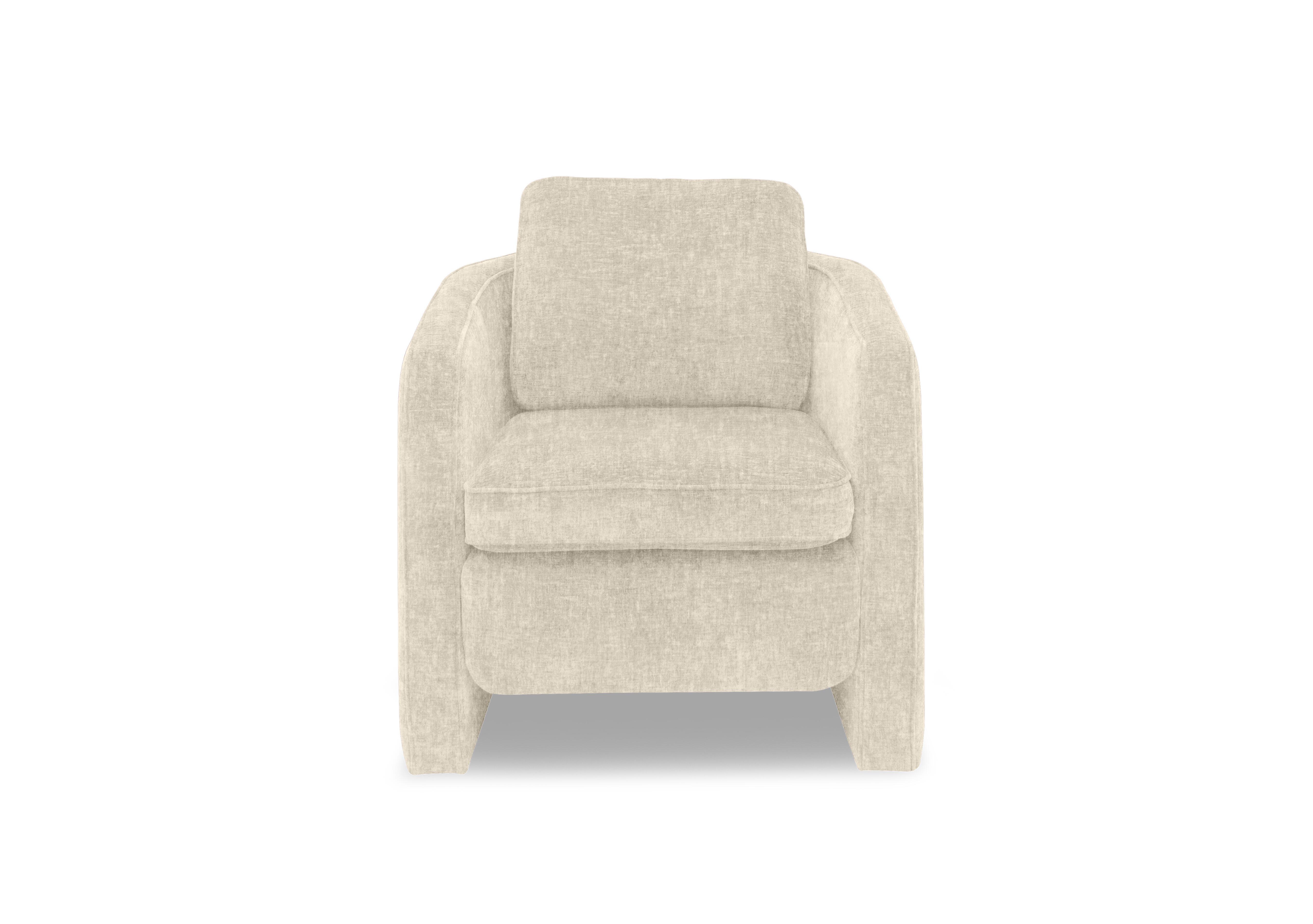 Designed by You Boxy Arm Accent Chair in Courchevel Ecru on Furniture Village