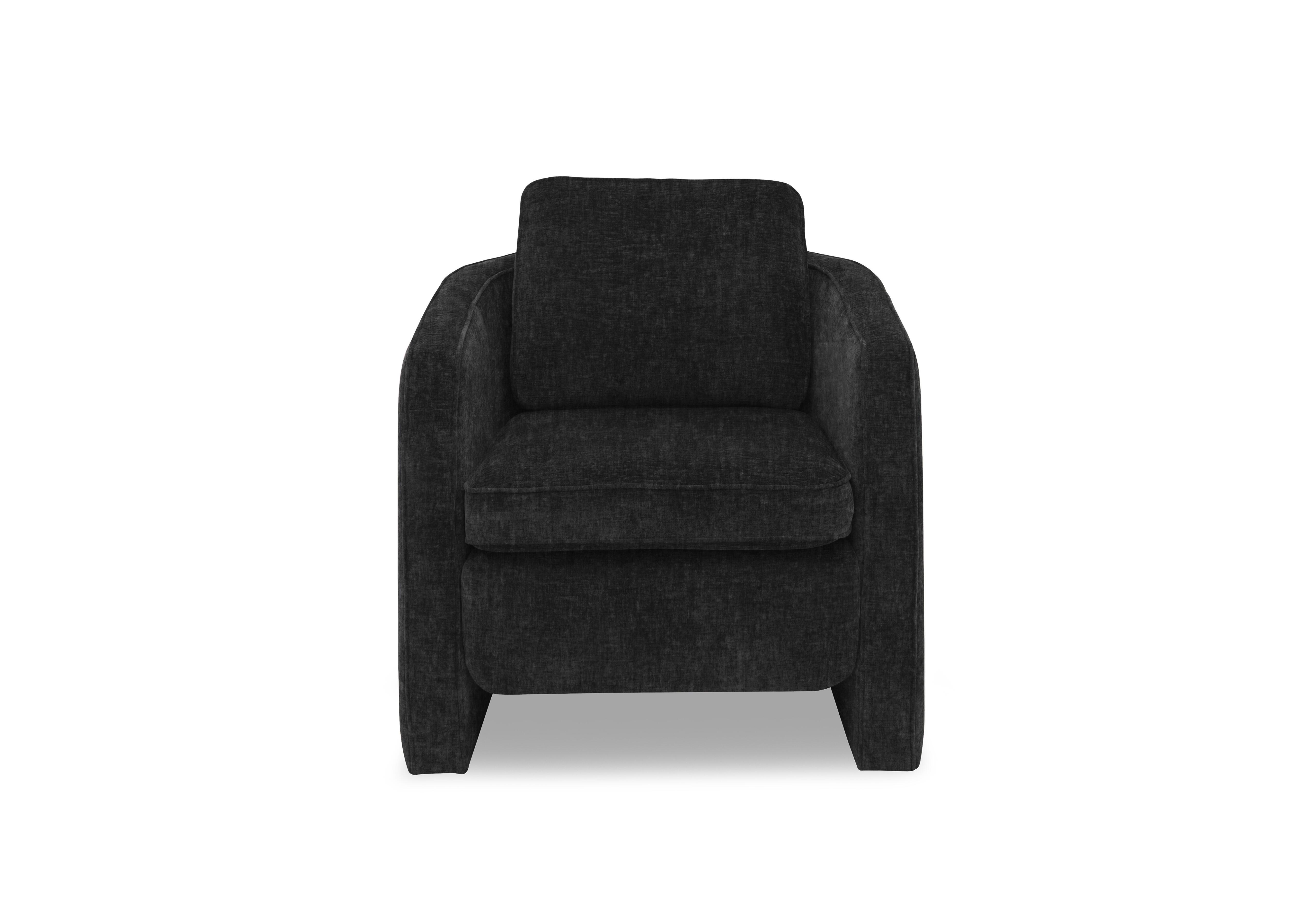Designed by You Boxy Arm Accent Chair in Courchevel Magnet on Furniture Village
