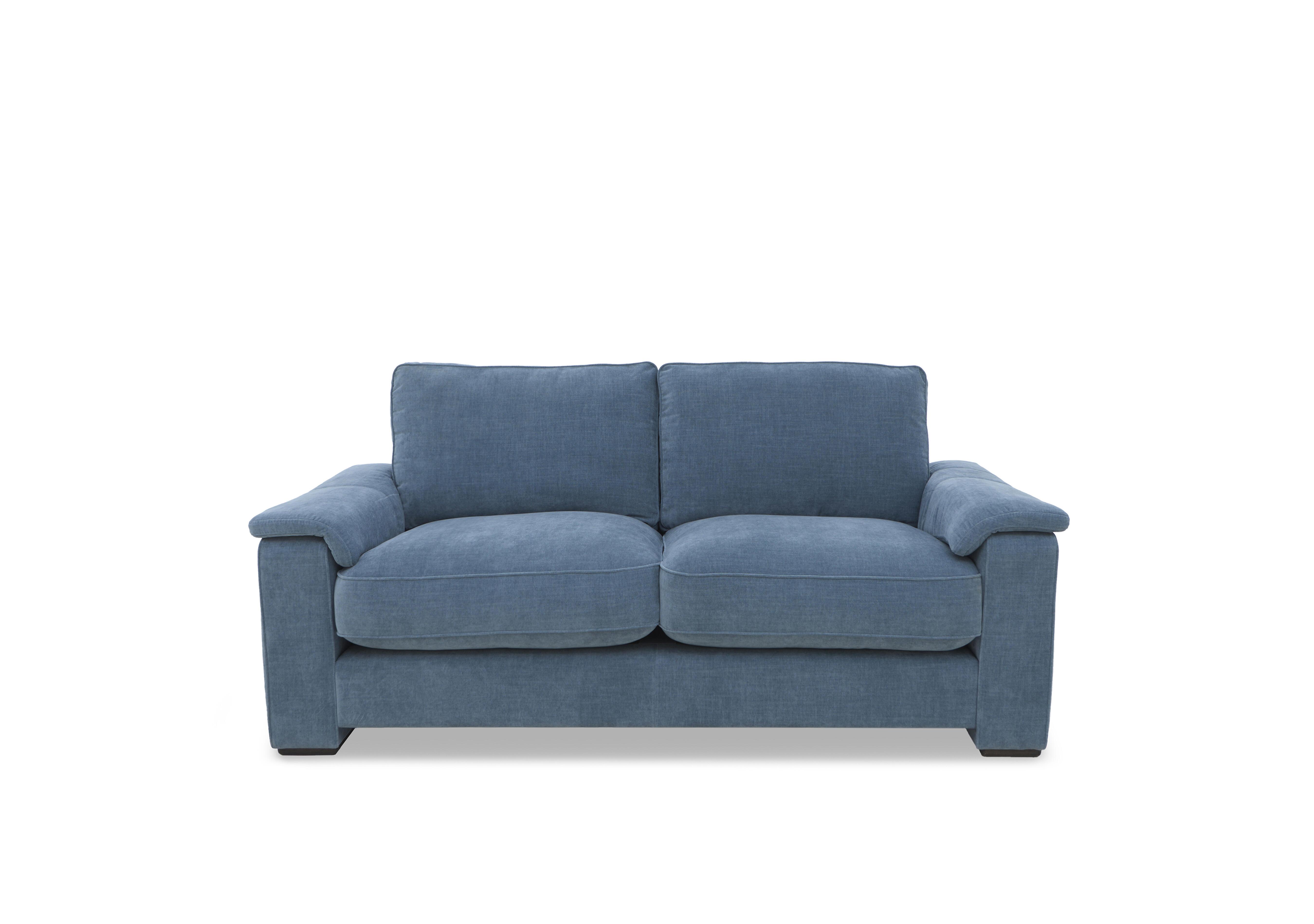 Designed by You 200cm 3 Seater Boxy Midi Arm Sofa in Ansel Aqua Dk Ft on Furniture Village