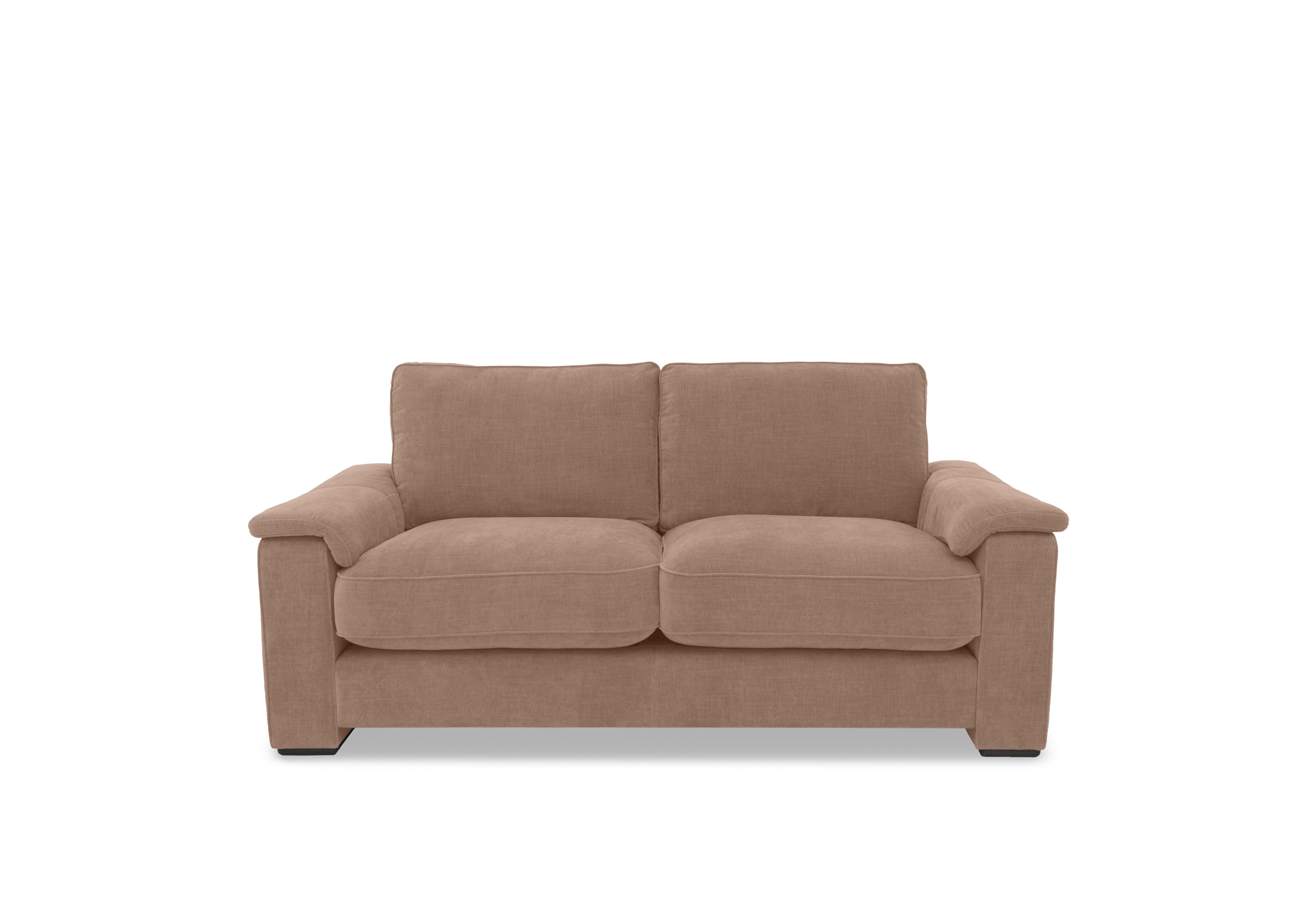 Designed by You 200cm 3 Seater Boxy Midi Arm Sofa in Ansel Rusty Rose Dk Ft on Furniture Village