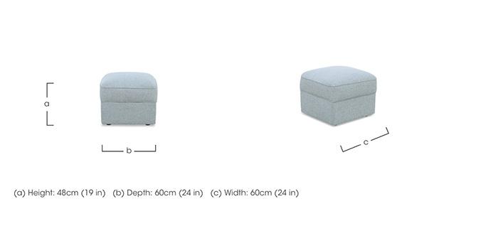 Designed by You Boxy Small Footstool in  on Furniture Village