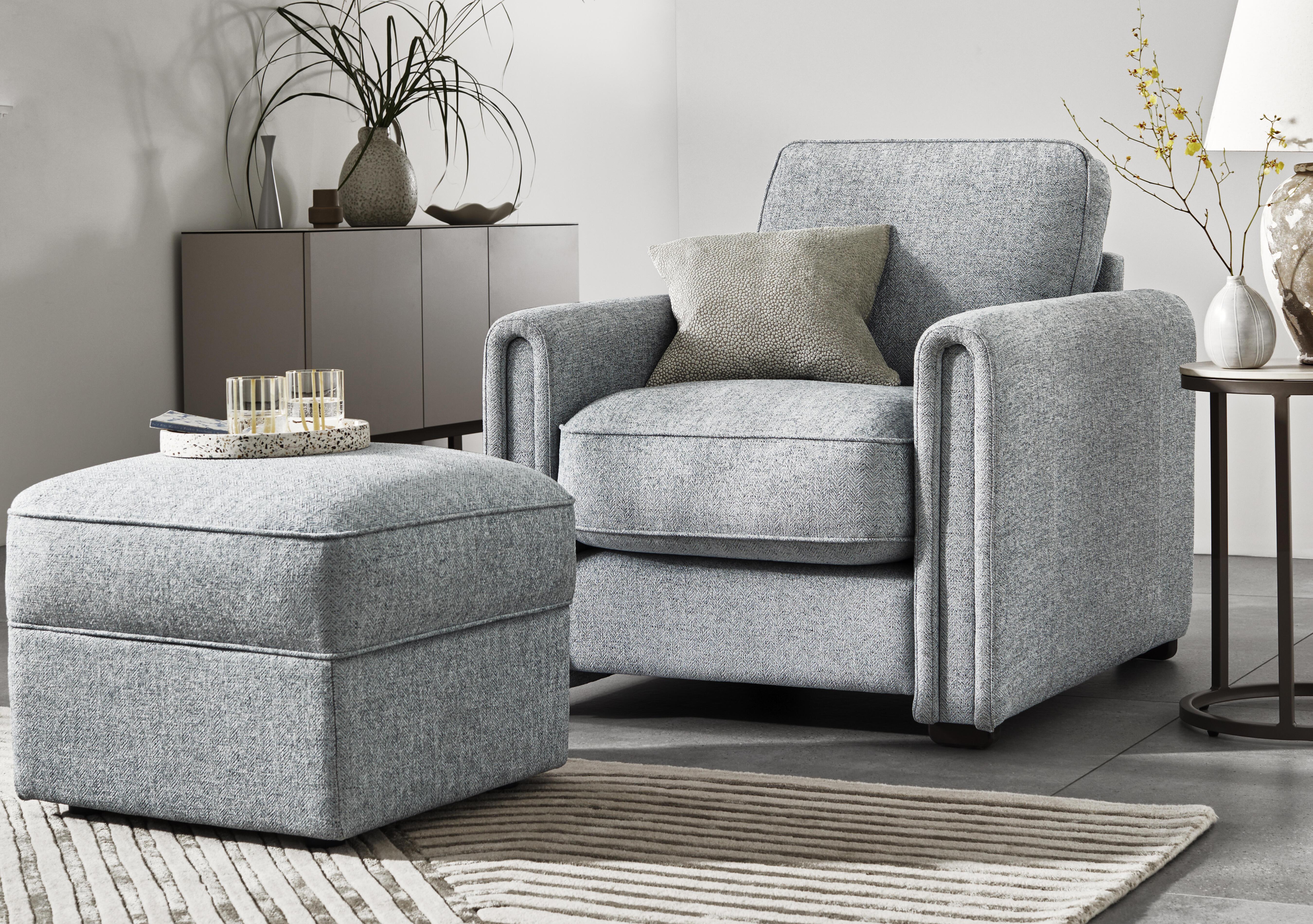Designed by You Boxy Small Footstool in  on Furniture Village