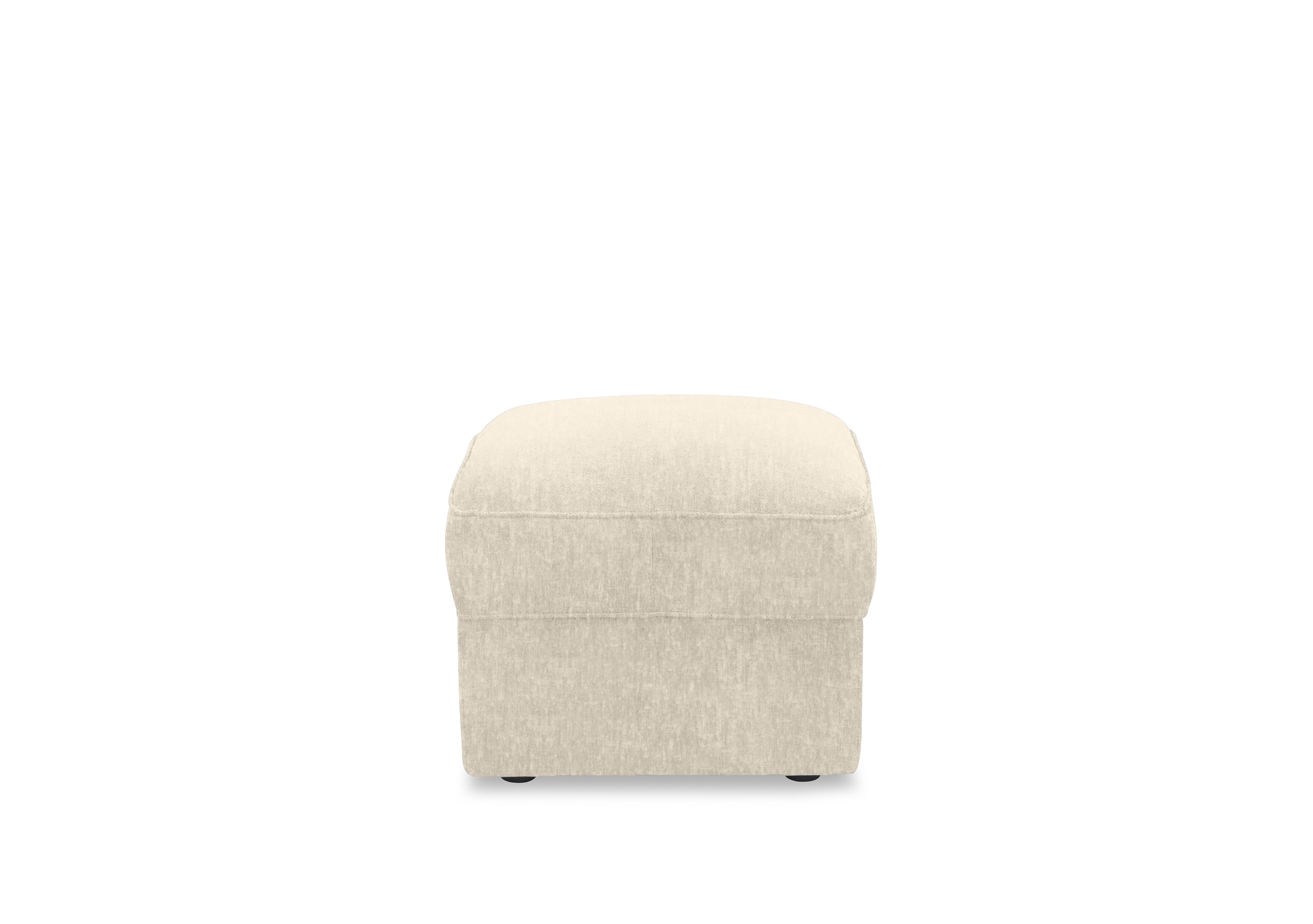 Designed by You Boxy Small Footstool in Courchevel Ecru on Furniture Village