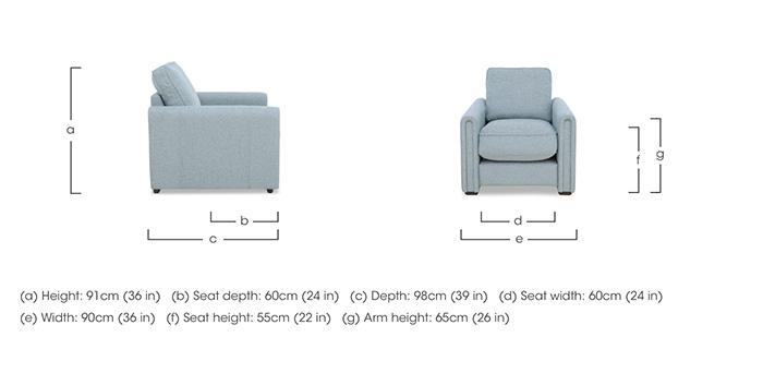 Designed by You 90cm Archy Mini Armchair in  on Furniture Village