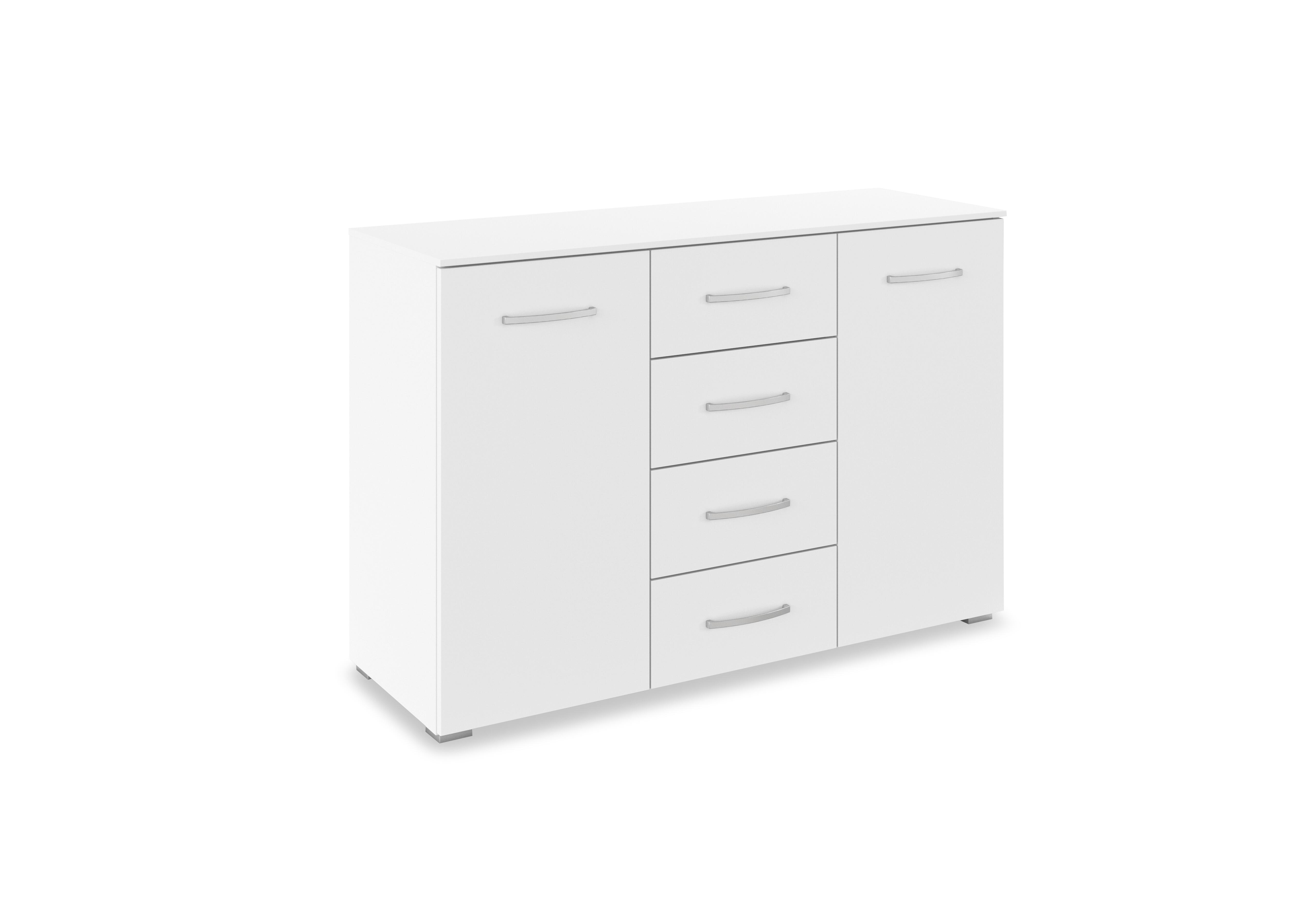 Impulse 2 Door 4 Drawer Chest in Ac11b Alpine White on Furniture Village