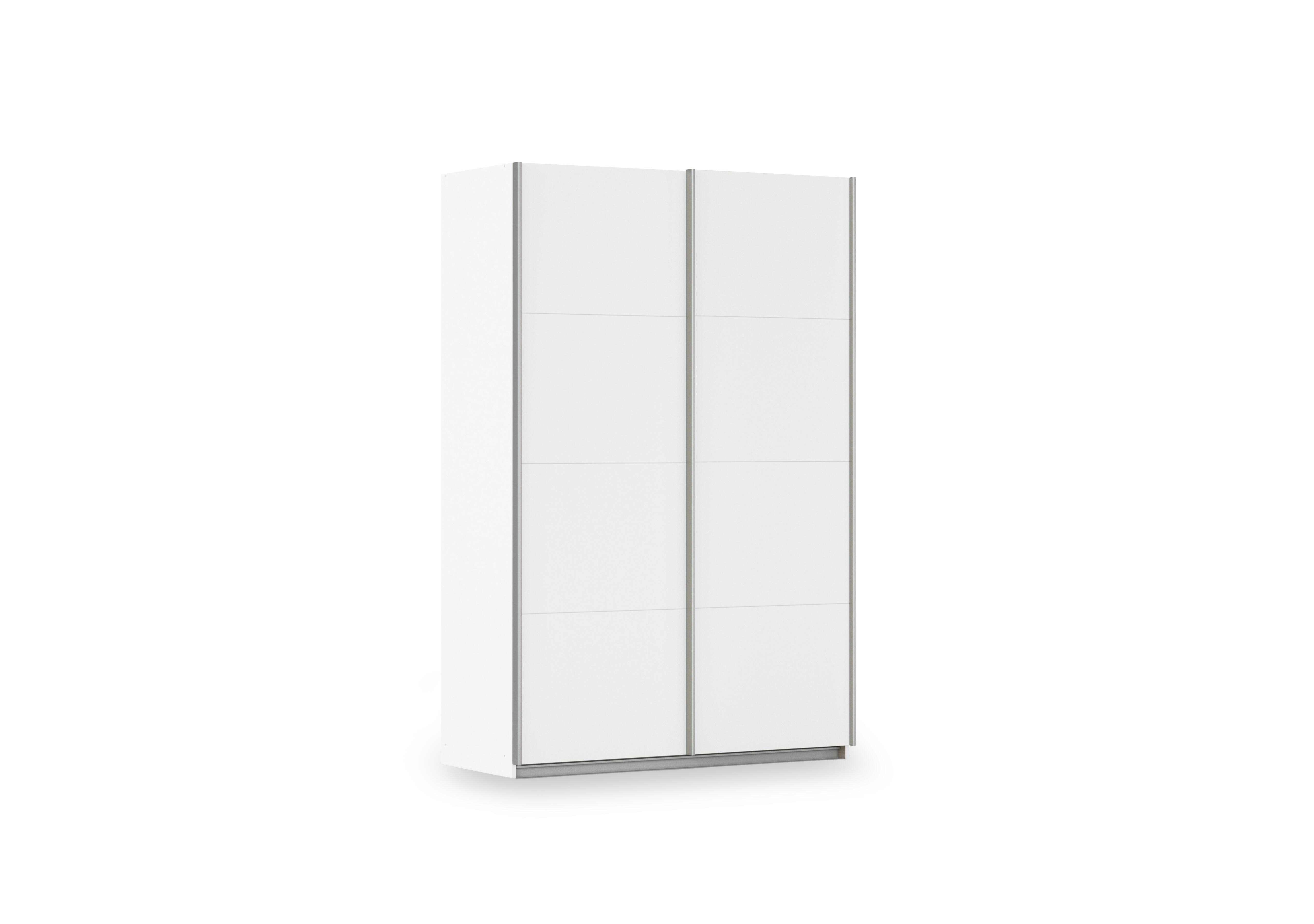 Impulse 136cm 2 Door Décor Slider Wardrobe in Ad129 Alpine White on Furniture Village