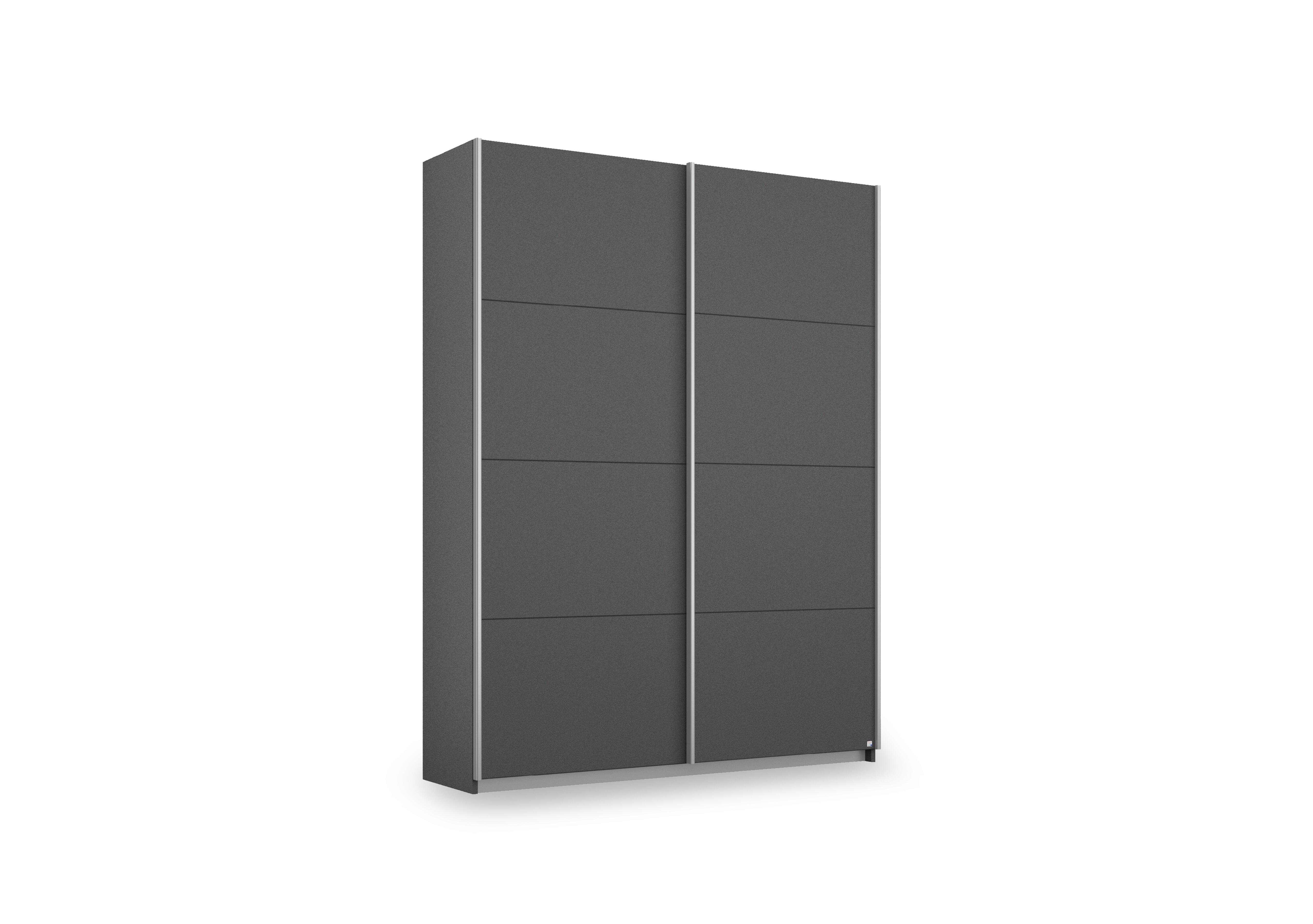 Impulse 136cm 2 Door Décor Slider Wardrobe in Ad156 Metallic Grey on Furniture Village