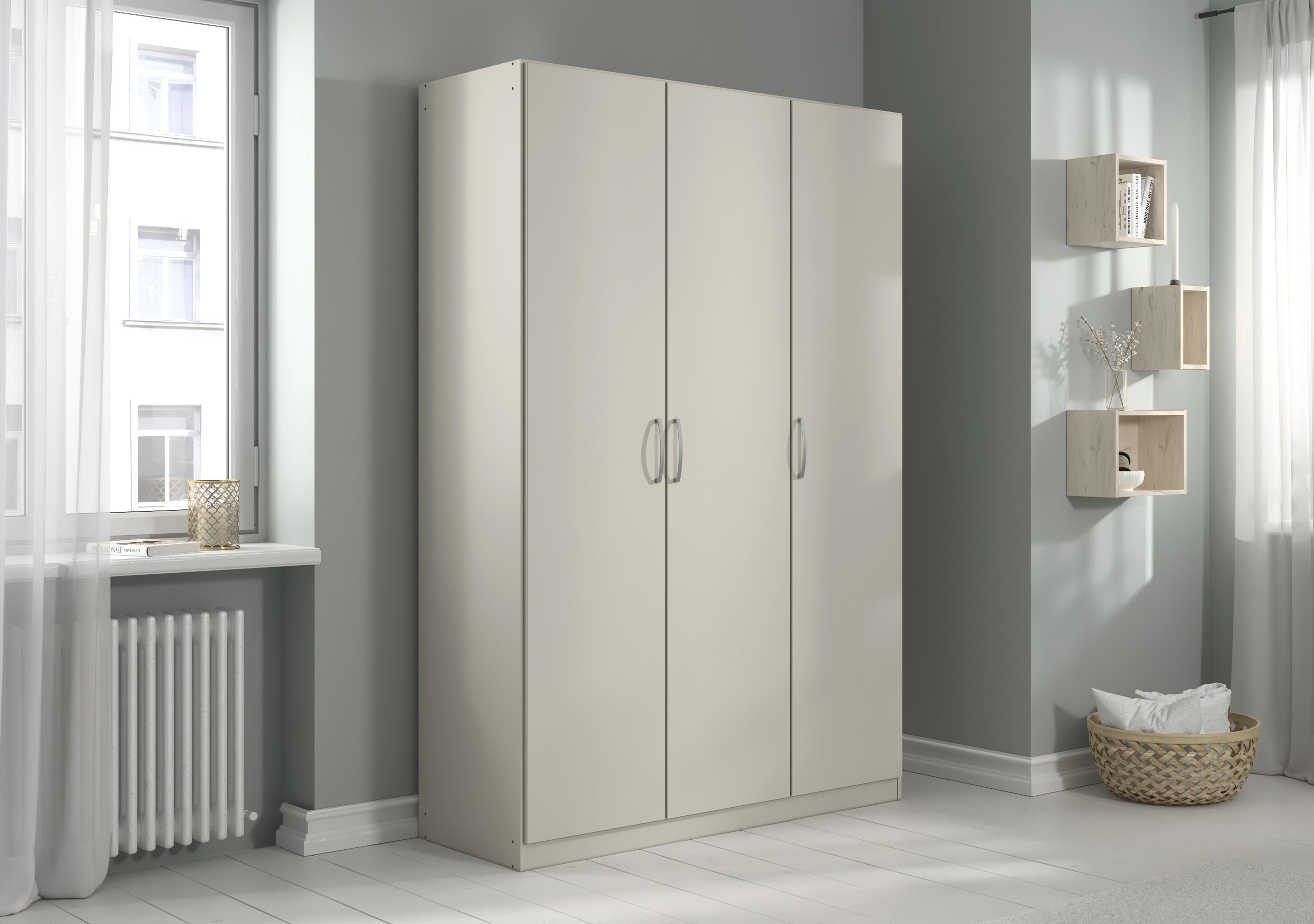 Impulse 136cm 3 Door Décor Hinged Wardrobe in  on Furniture Village