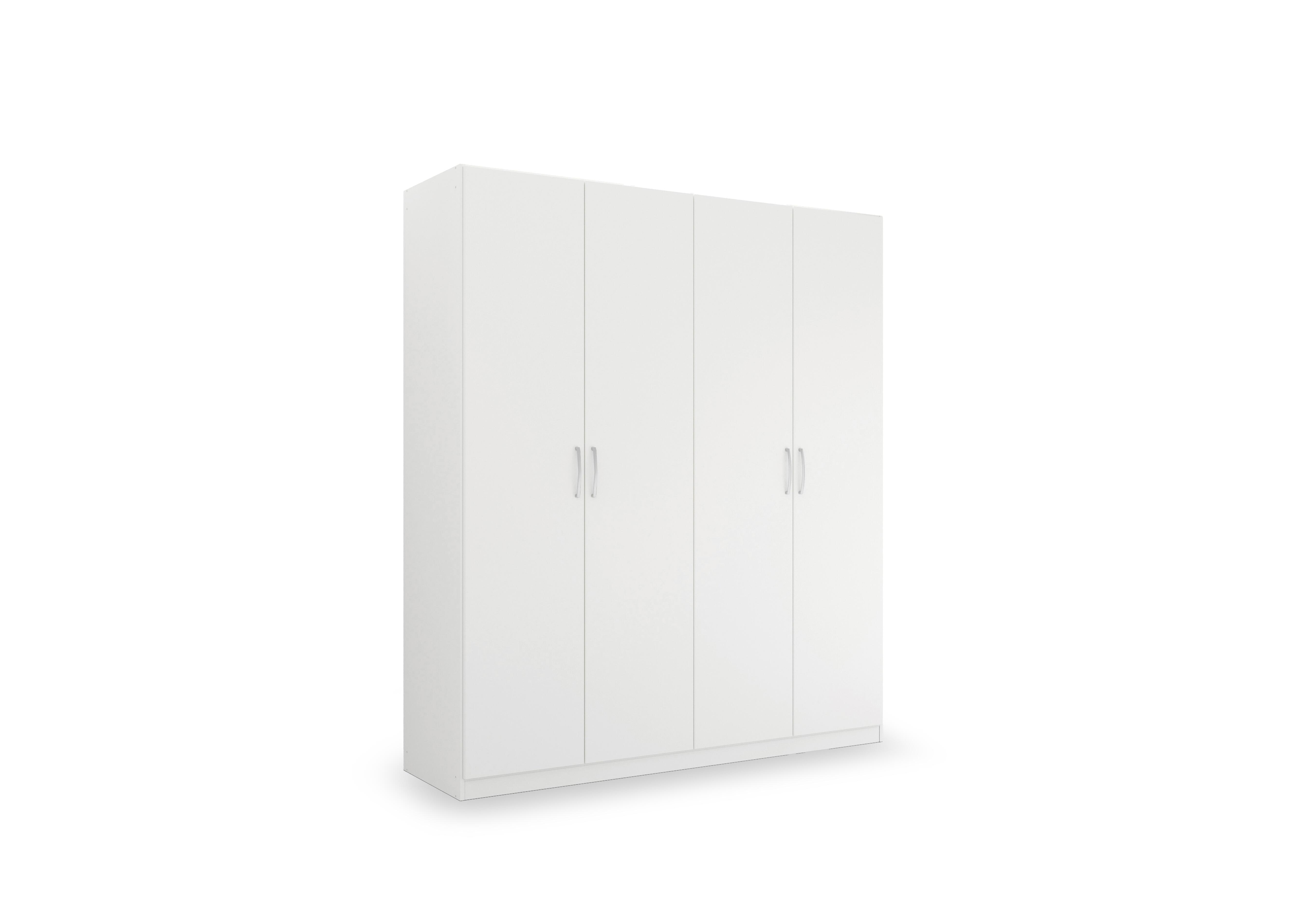 Impulse 181cm 4 Door Décor Hinged Wardrobe in A750b Alpine White on Furniture Village