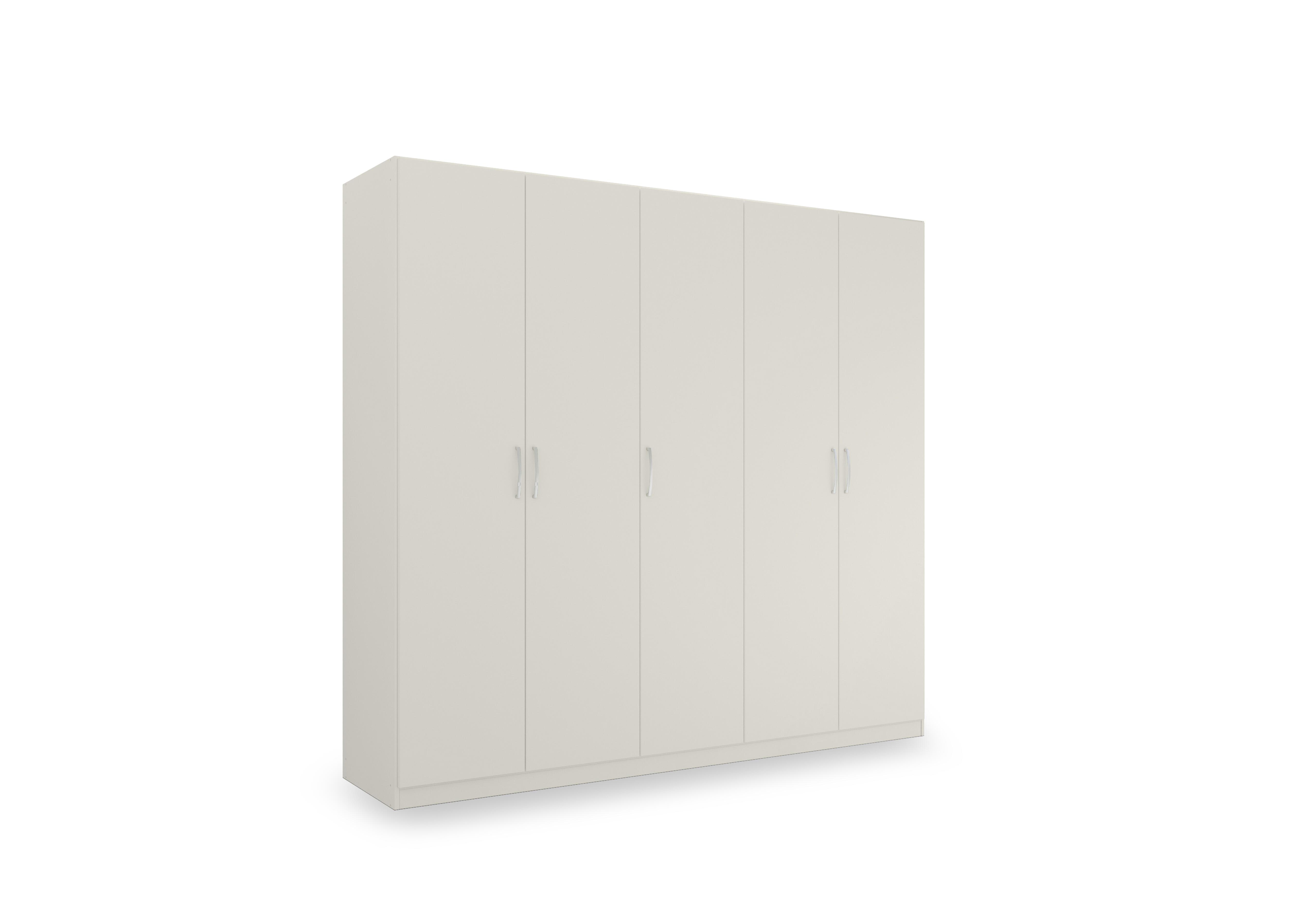 Impulse 226cm 5 Door Décor Hinged Wardrobe in Aw92b Champagne on Furniture Village