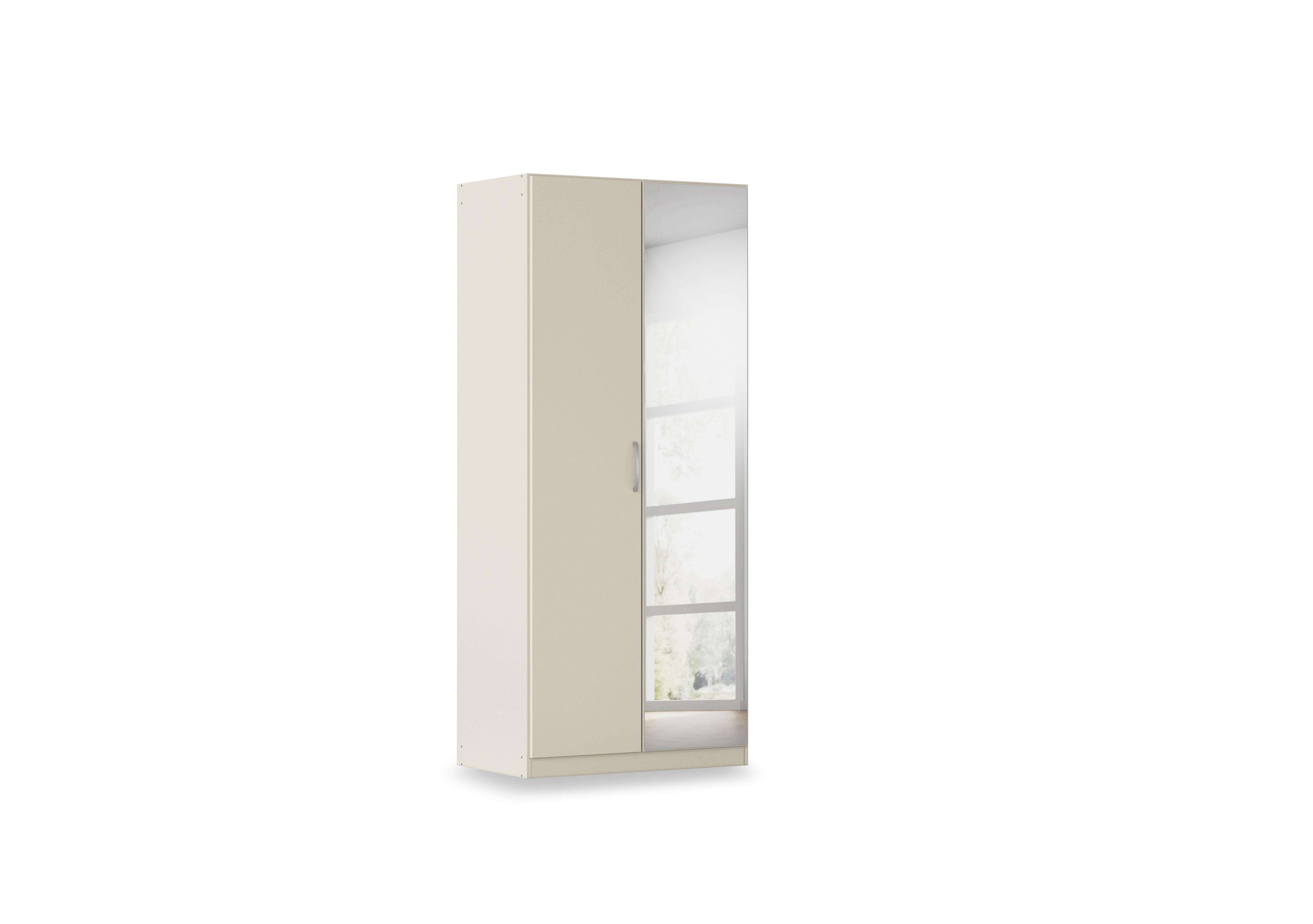 Impulse 91cm 2 Door Décor Hinged Wardrobe with Mirror Door in Aw92b Champagne on Furniture Village