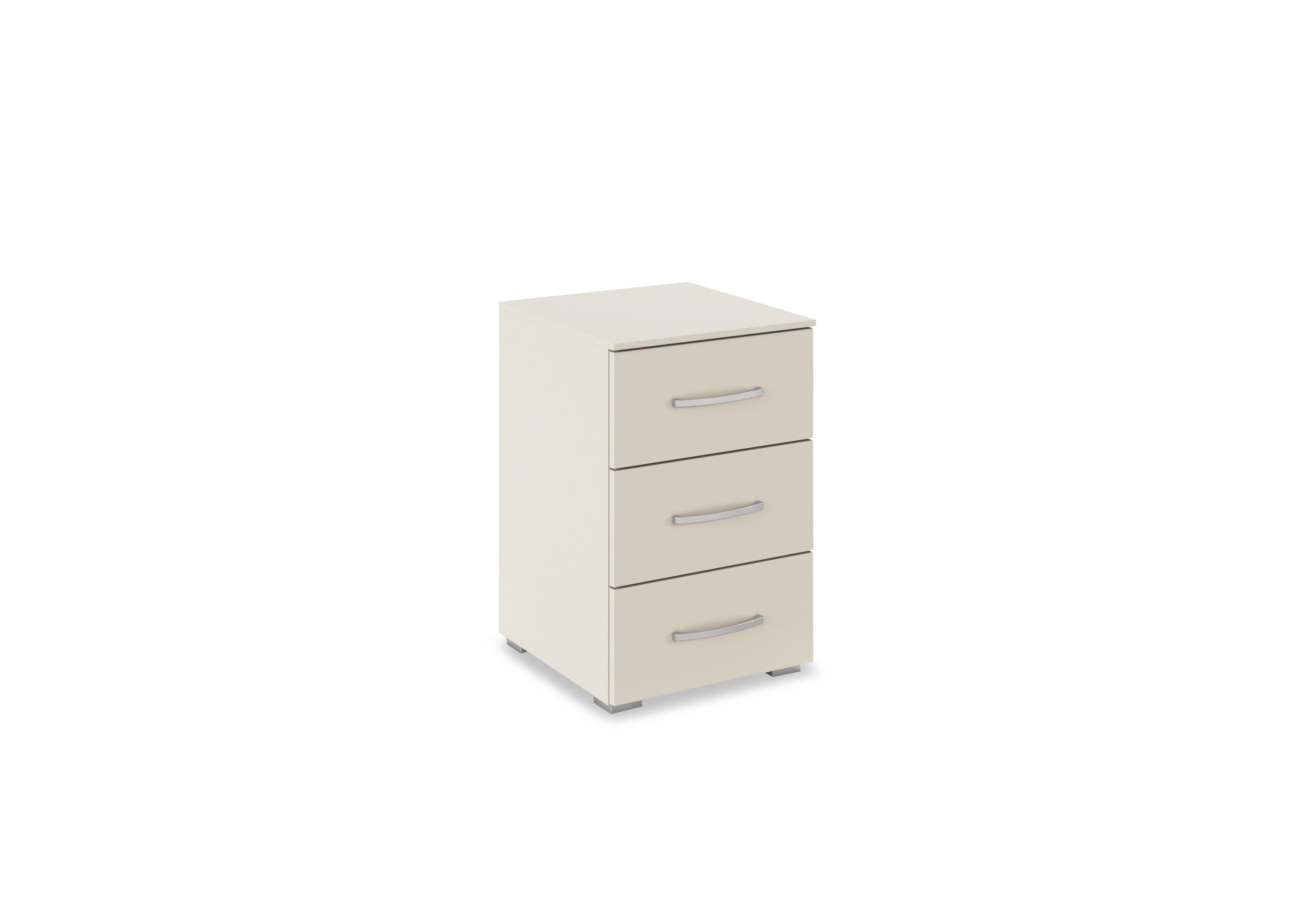 Impulse 3 Drawer Bedside Cabinet in Ac17b Champagne on Furniture Village