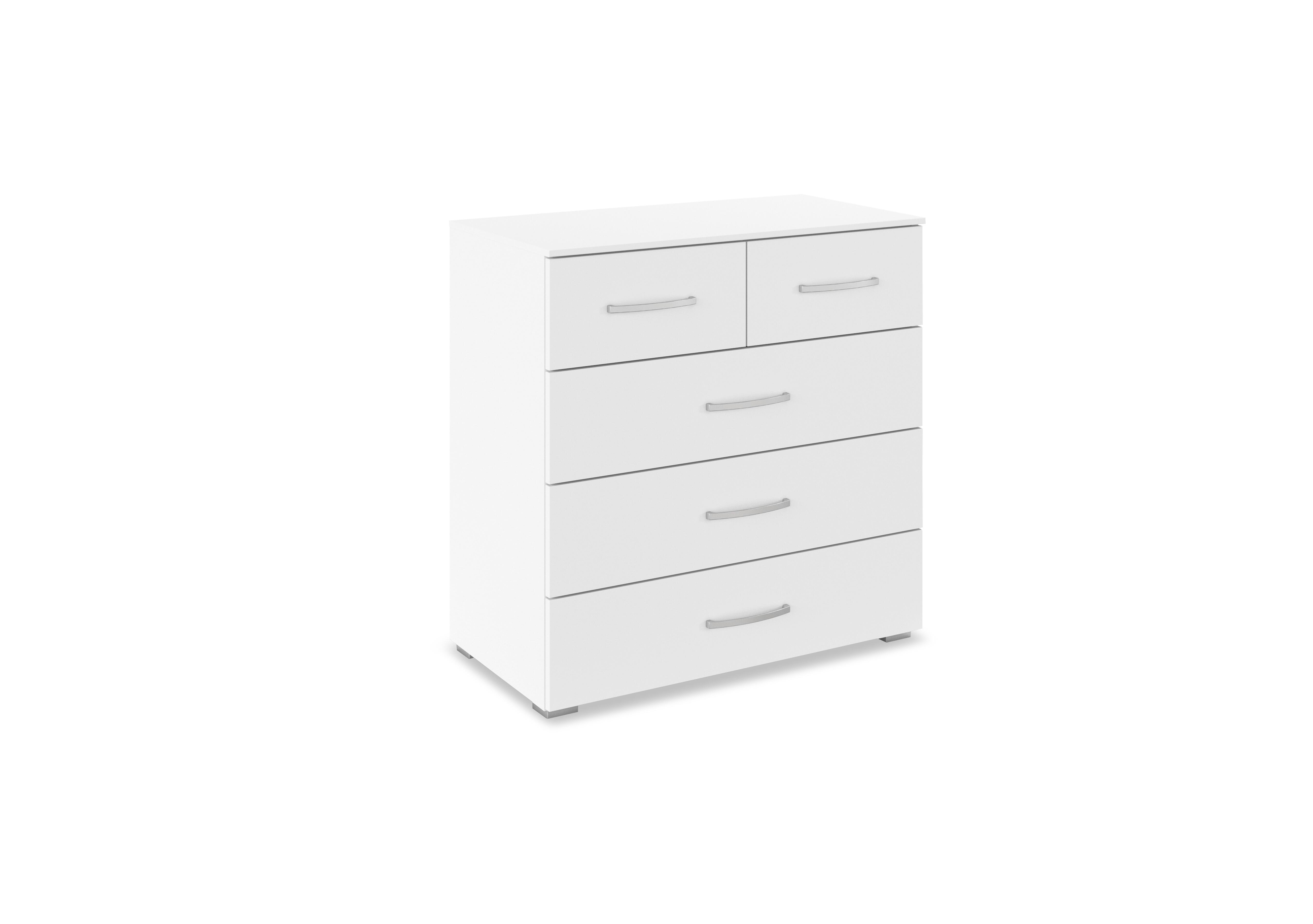 Impulse 2+3 Drawer Chest in Ac11b Alpine White on Furniture Village
