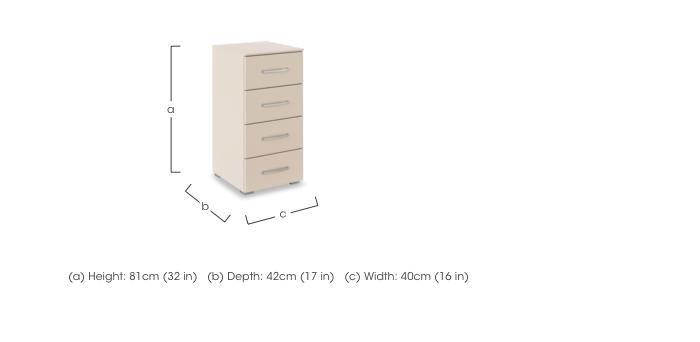 Impulse 40cm 4 Drawer Décor Chest in  on Furniture Village