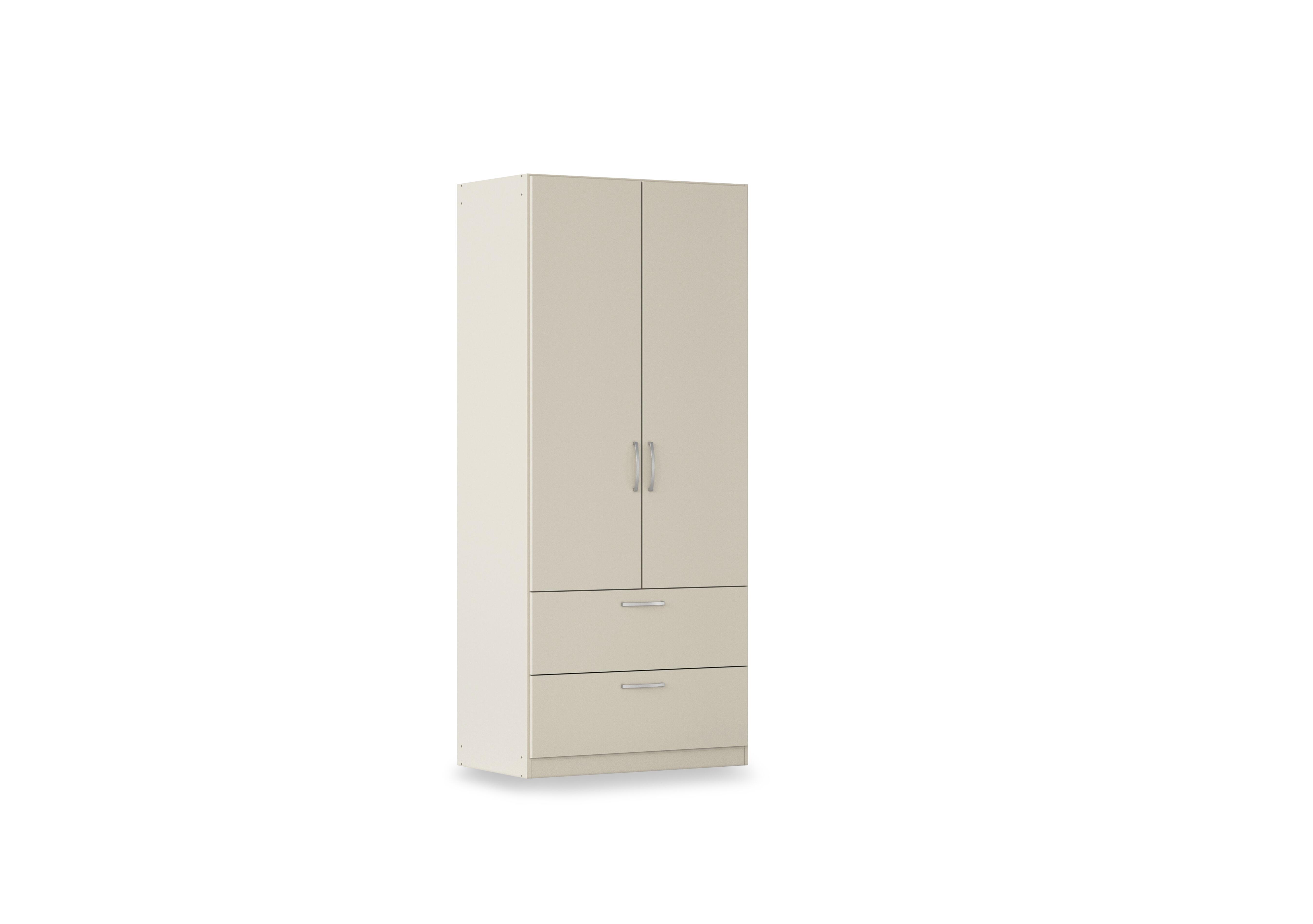 Impulse 91cm 2 Door Combi Décor Wardrobe in Aw92b Champagne on Furniture Village