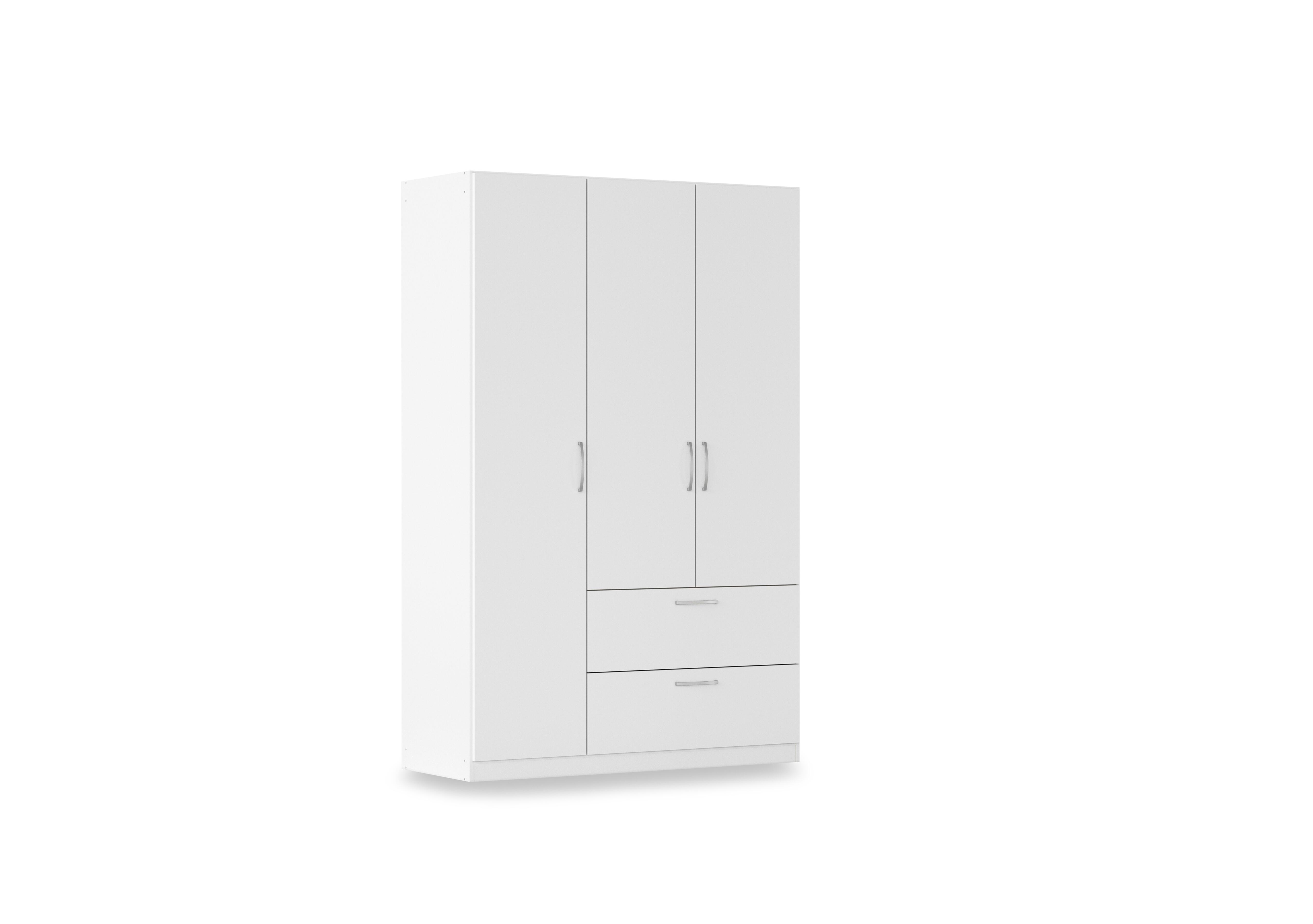 Impulse 136cm 3 Door Combi Décor Wardrobe in A750b Alpine White on Furniture Village