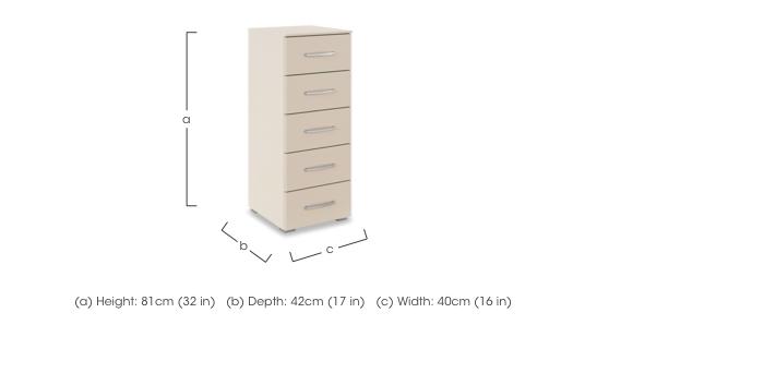 Impulse 5 Drawer Tall Chest in  on Furniture Village