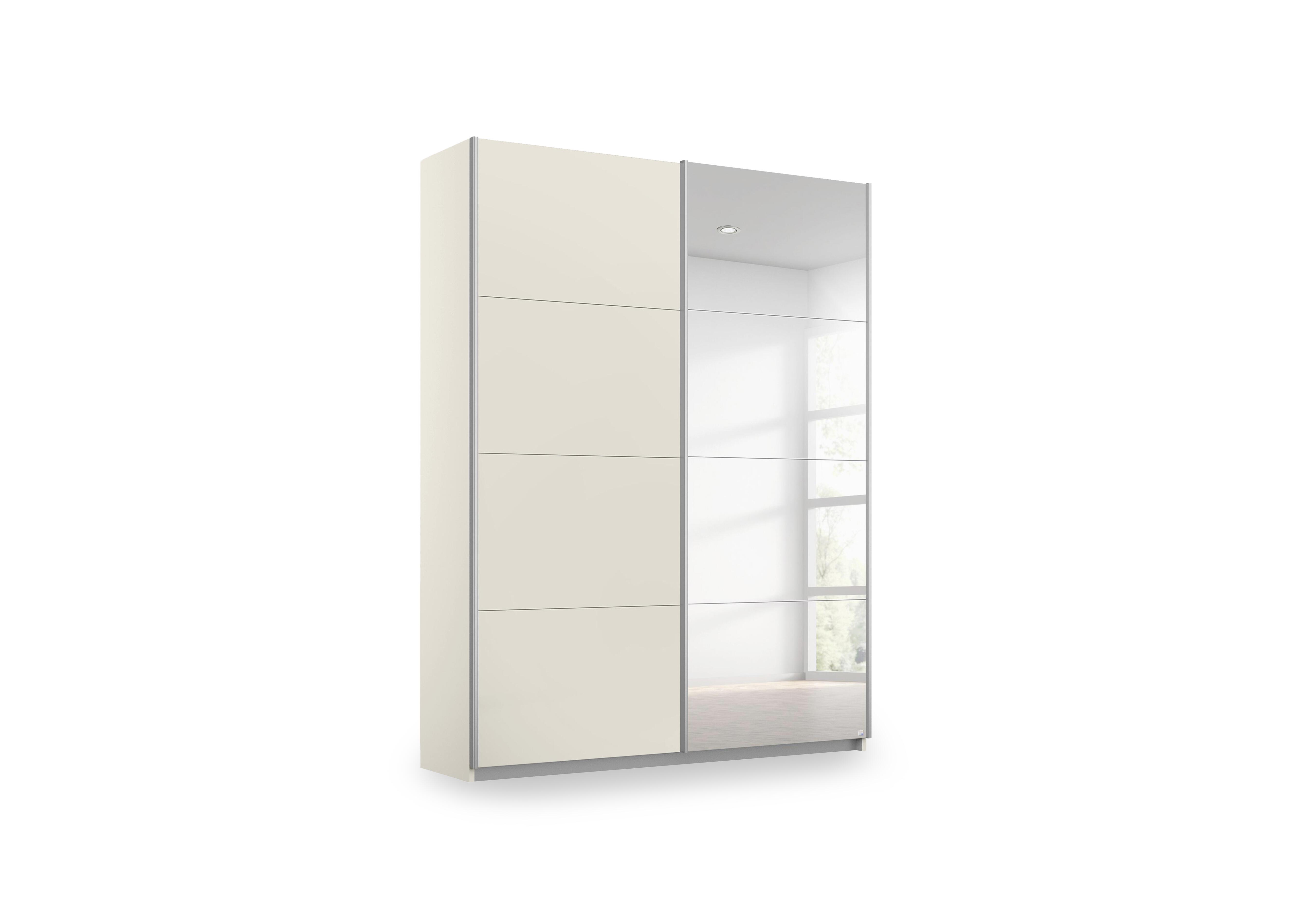 Impulse 136cm 2 Door Décor Slider Wardrobe with Mirror Door in Ag453 Champagne on Furniture Village