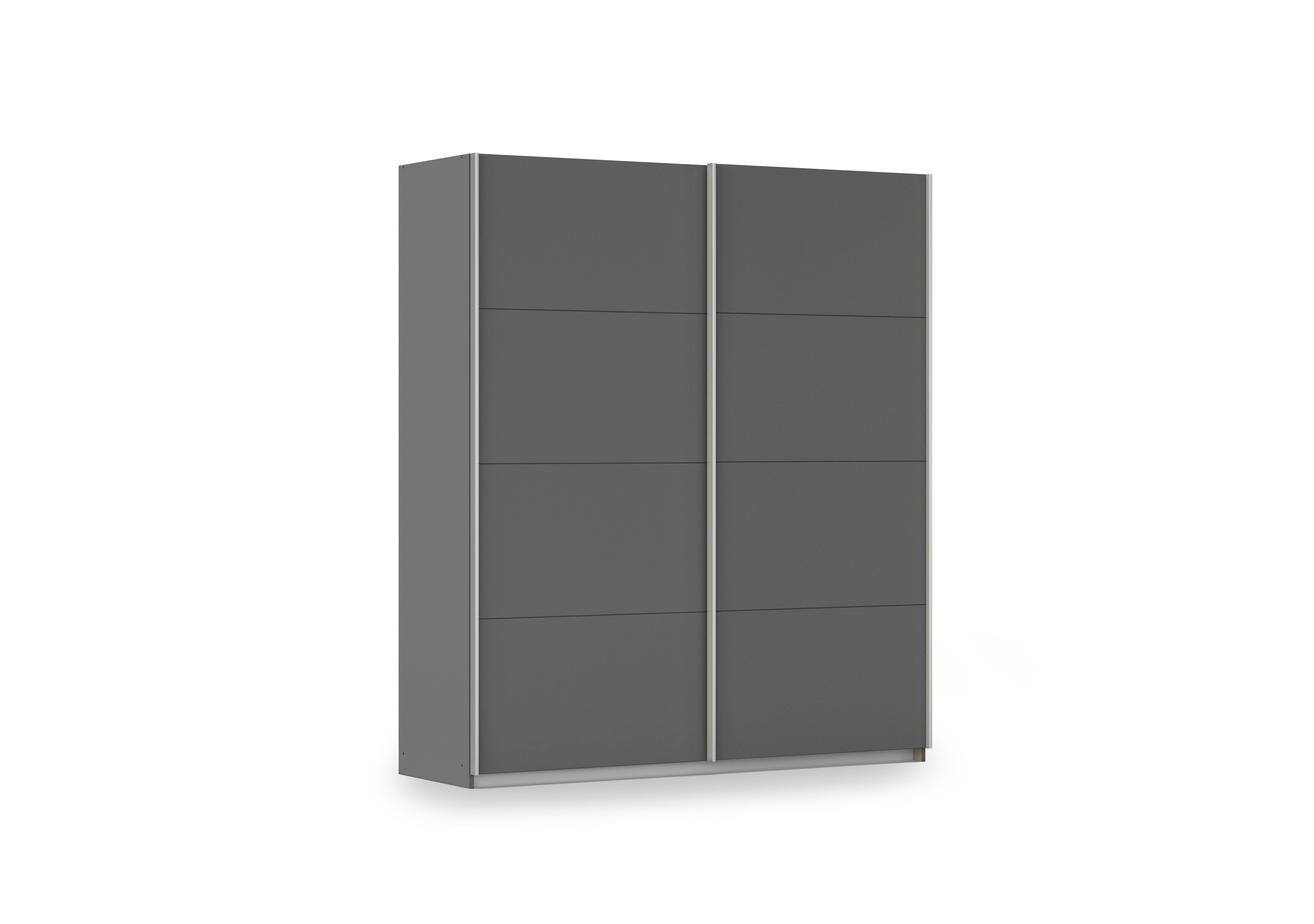 Impulse 181cm 2 Door Décor Slider Wardrobe in Ad156 Metallic Grey on Furniture Village