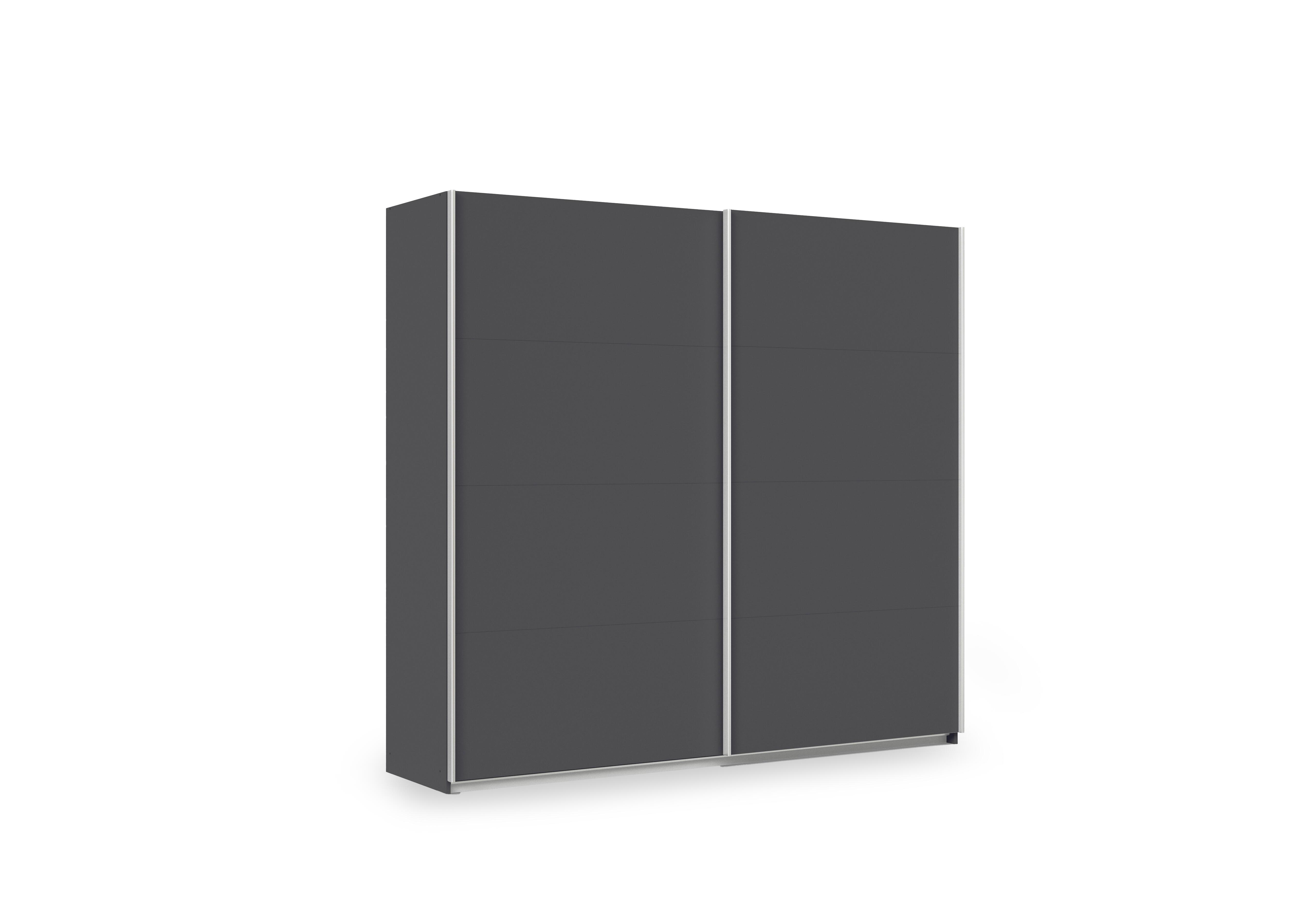 Impulse 226cm 2 Door Décor Slider Wardrobe in Ad156 Metallic Grey on Furniture Village