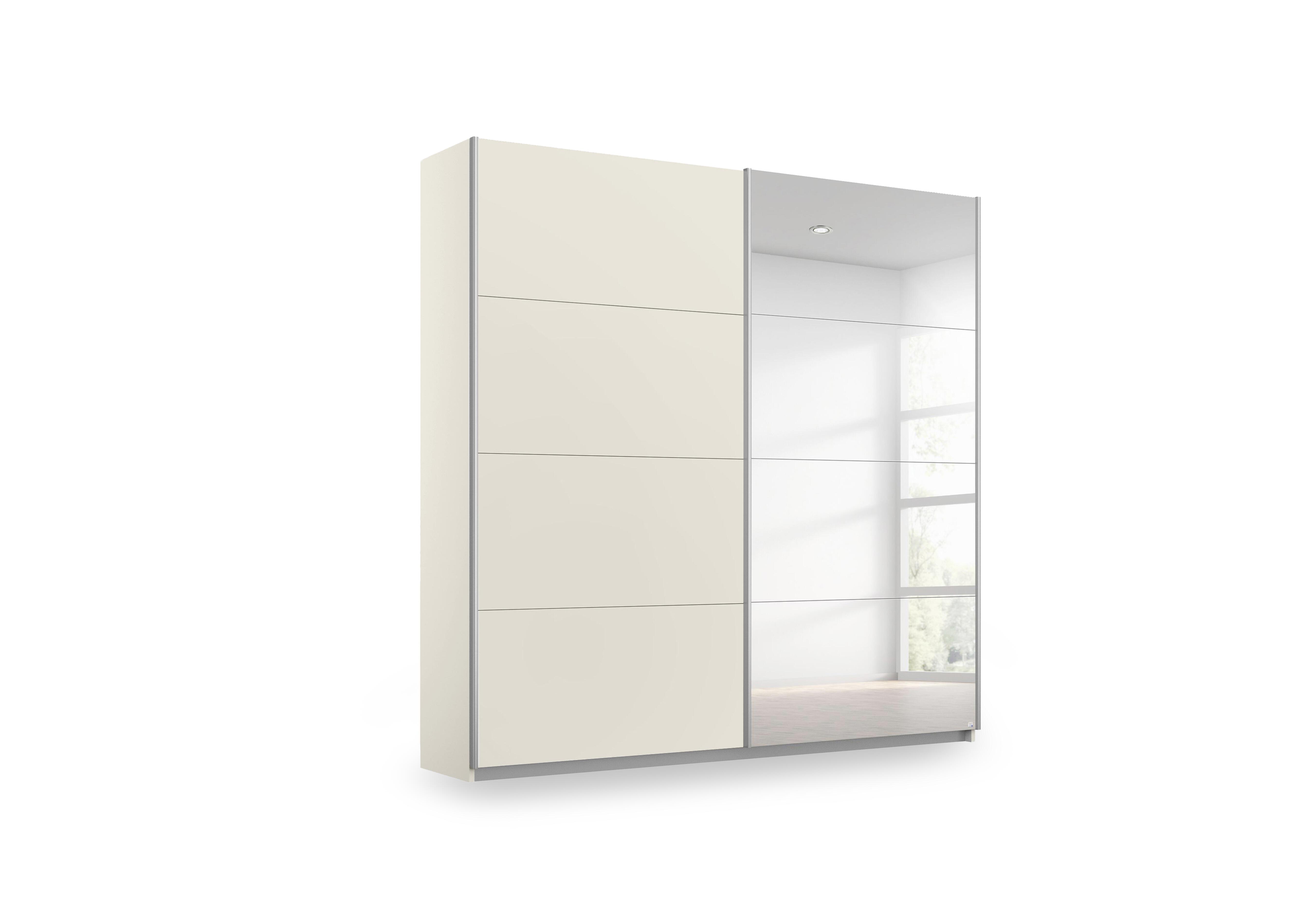 Impulse 181cm 2 Door Décor Slider Wardrobe with Mirror Door in Ag453 Champagne on Furniture Village