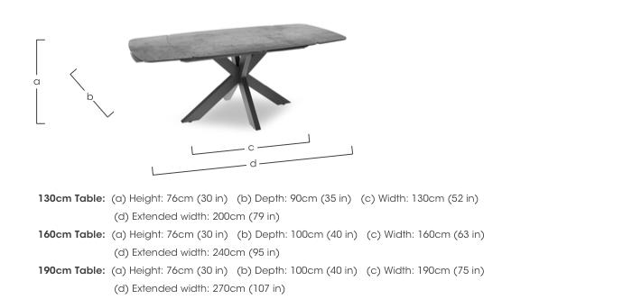Raul Draw Leaf Extending Dining Table in  on Furniture Village