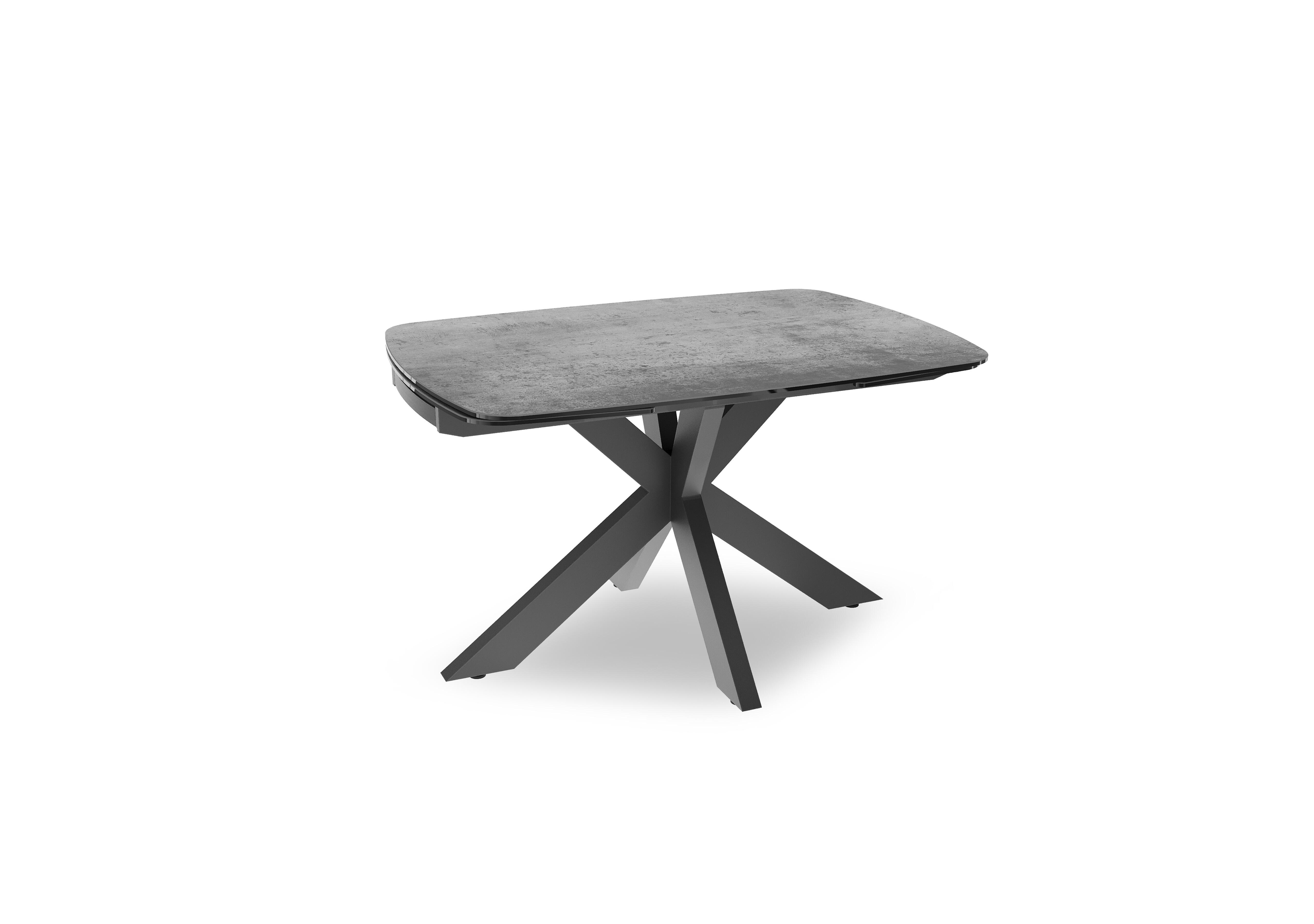 Raul Draw Leaf Extending Dining Table in Silver on Furniture Village